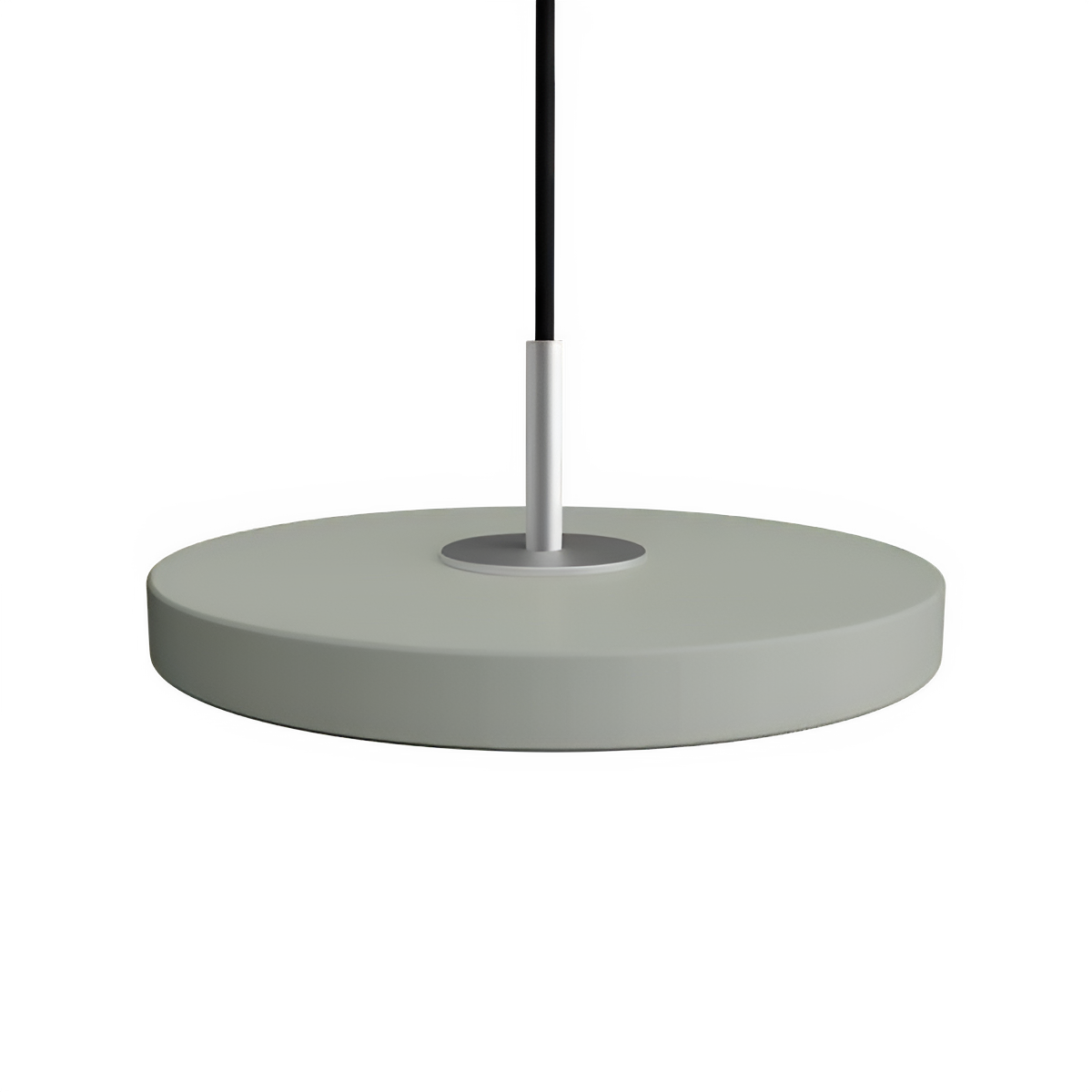 Pendelleuchte ASTERIA MICRO olivgrün mit silbernem Einsatz