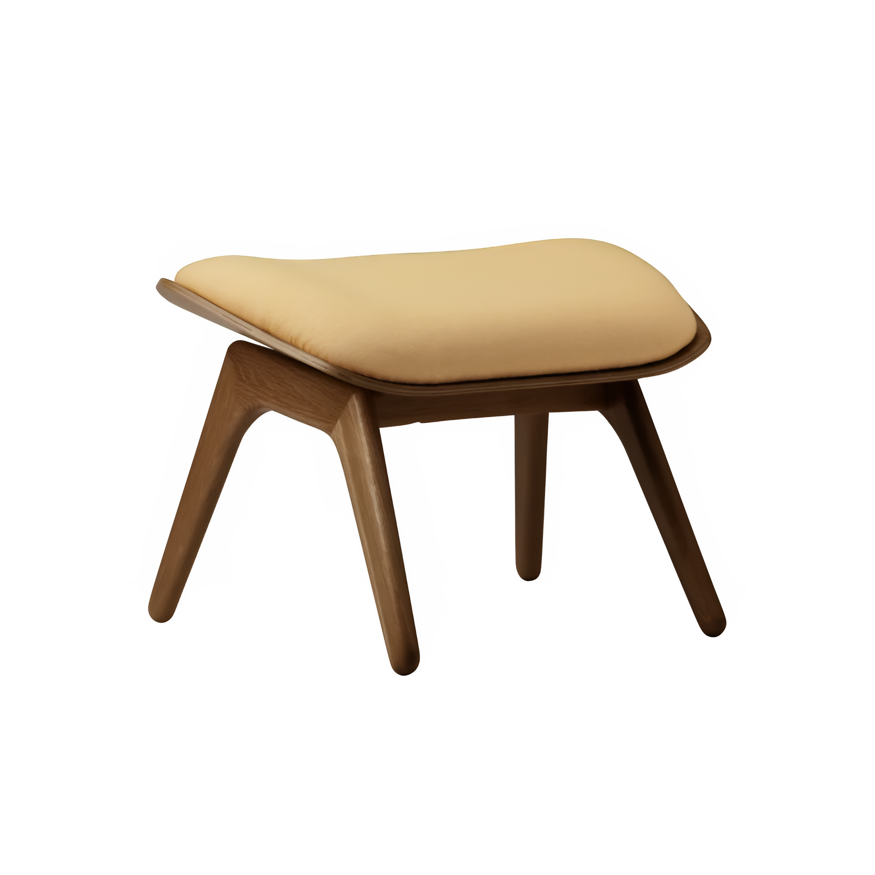 Fußstütze READER gelb mit dunklem Eichenfuß