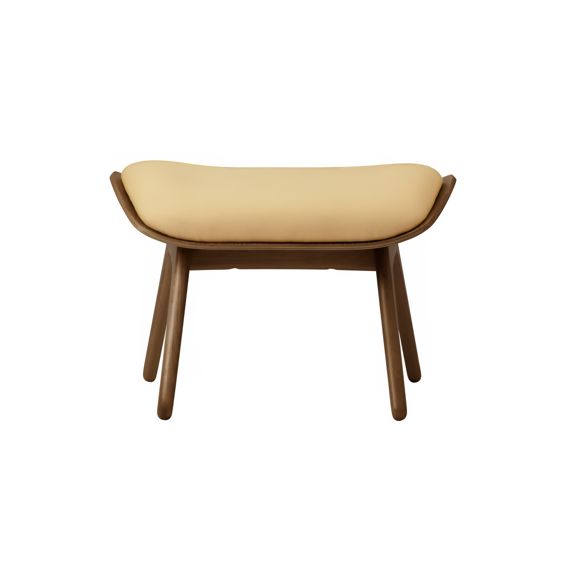 Fußstütze READER gelb mit dunklem Eichenfuß