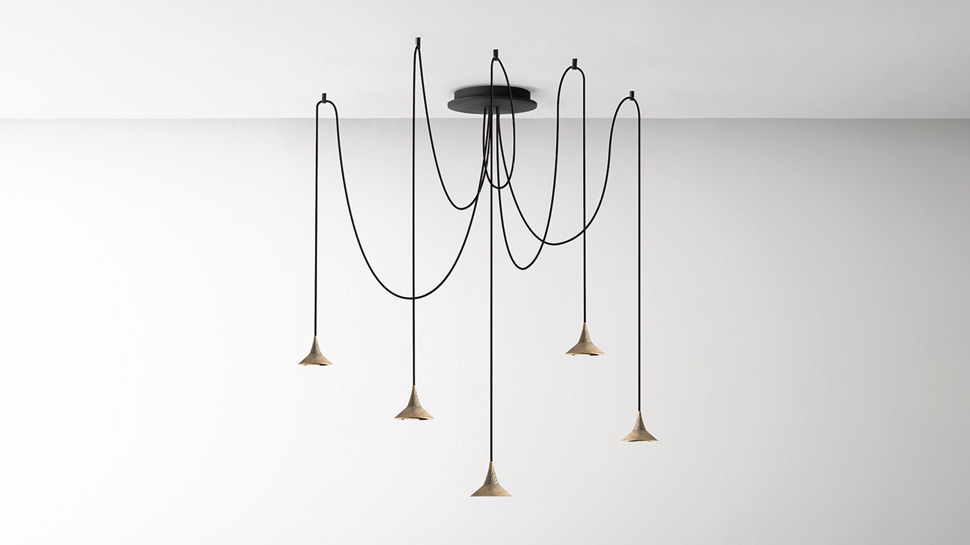 UNTERLINDEN FREE chandelier brass