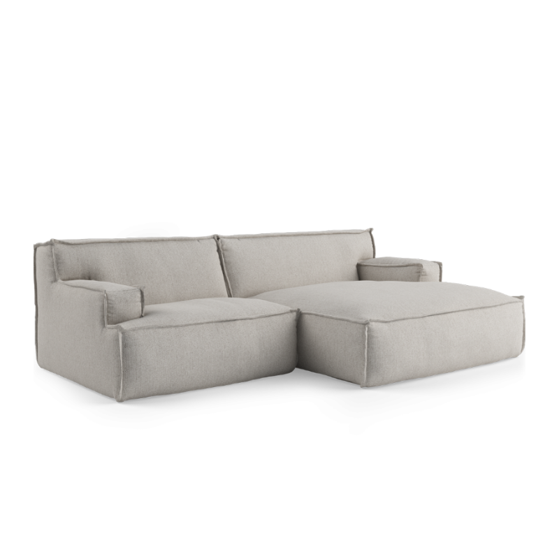 Modularer 3-Sitzer-Ecksofa rechts DRIFTER gepolstert