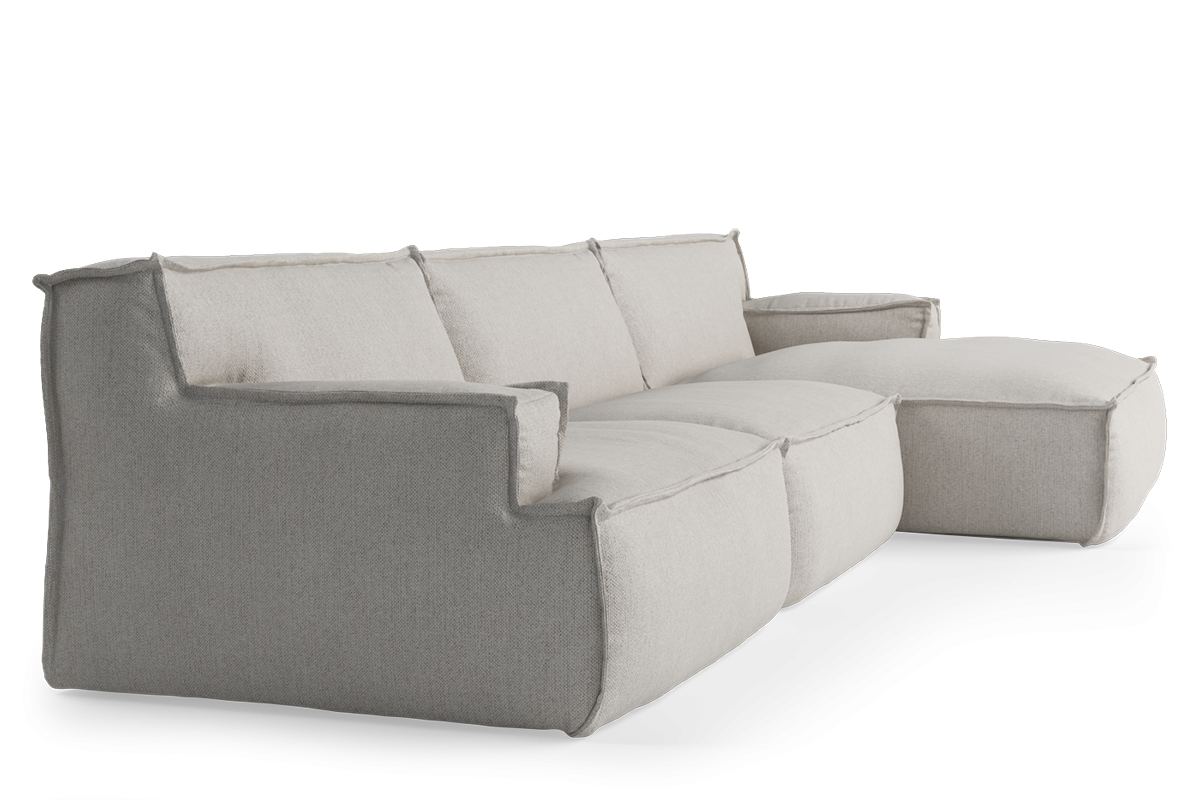Modularer 4-Sitzer Ecksofa rechts DRIFTER gepolstert