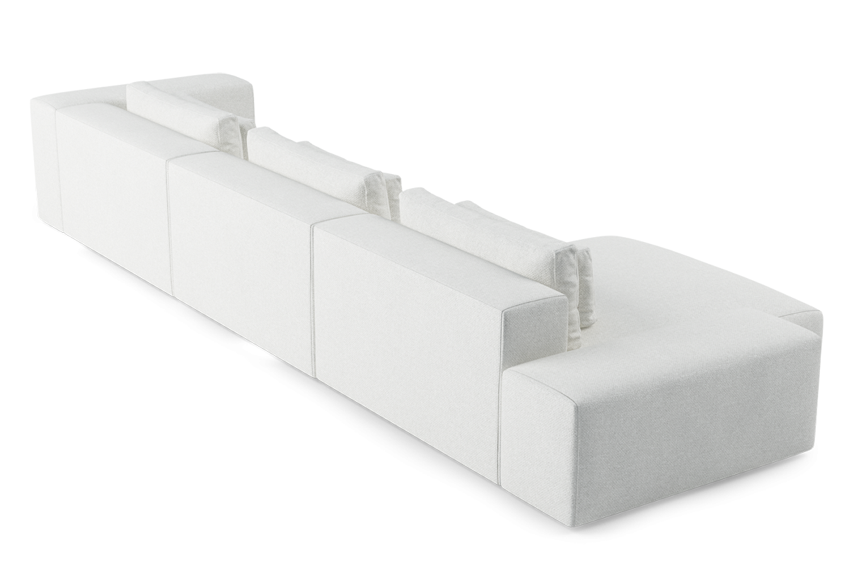 Left-facing modular sofa for 5 people FLAVIO upholstered