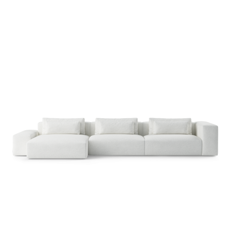 Left-facing modular sofa for 5 people FLAVIO upholstered