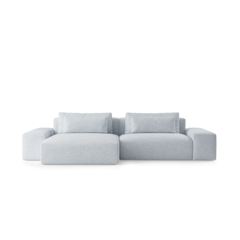 Modularer 3-Sitzer-Ecksofa links FLAVIO gepolstert