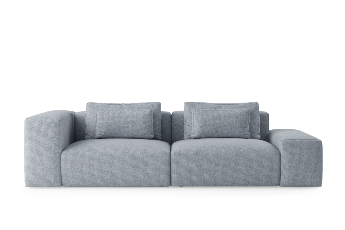 Modulares 4-Sitzer Sofa links FLAVIO gepolstert