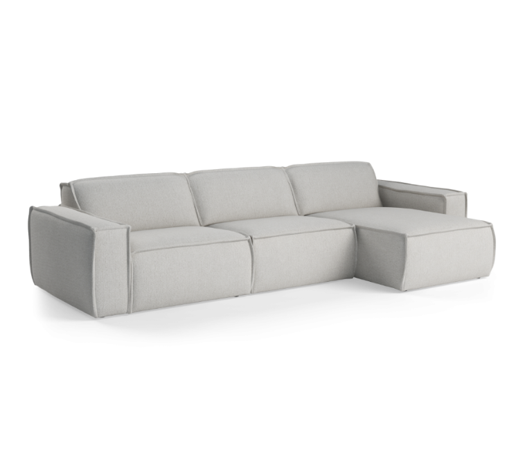 LUMO Upholstered Right-Hand Modular Sofa for 4 People