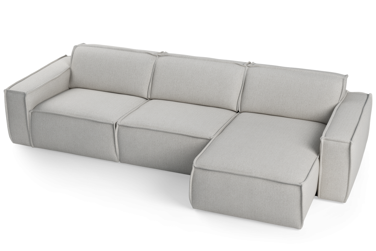 LUMO Upholstered Right-Hand Modular Sofa for 4 People