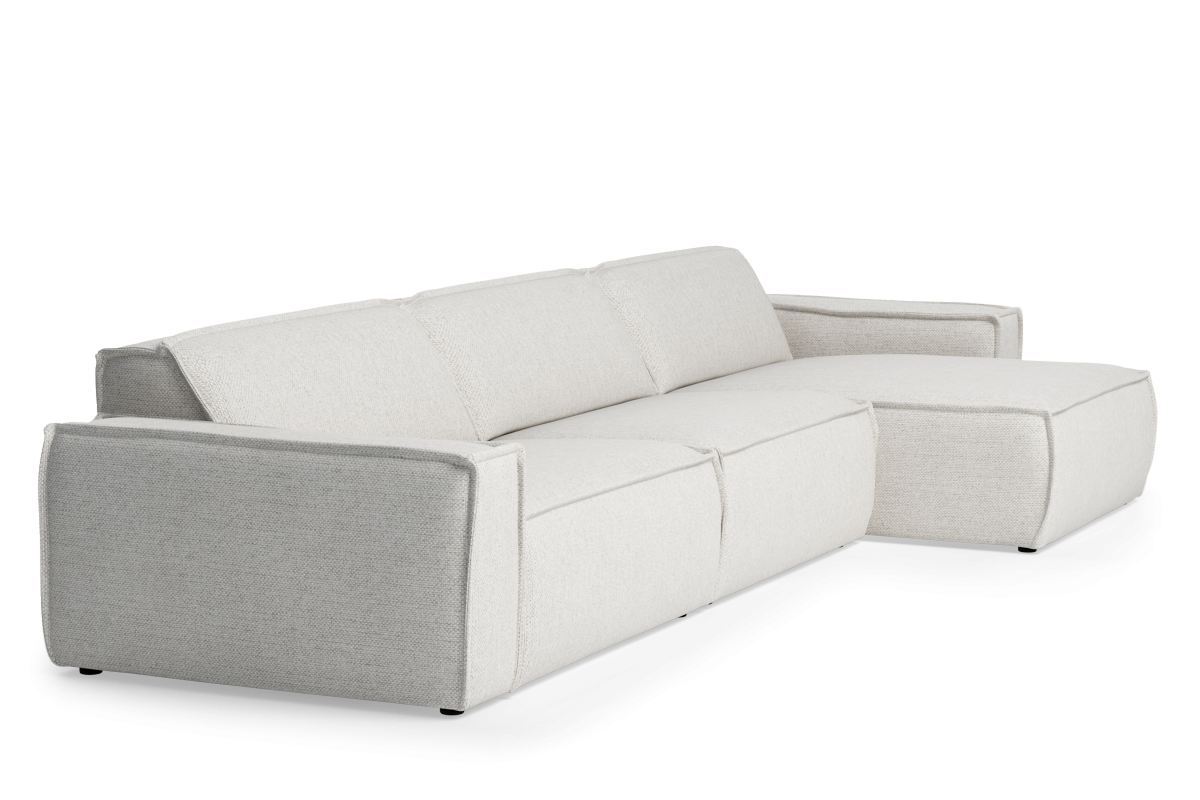 Modularer 5-Sitzer-Ecksofa rechts LUMO gepolstert