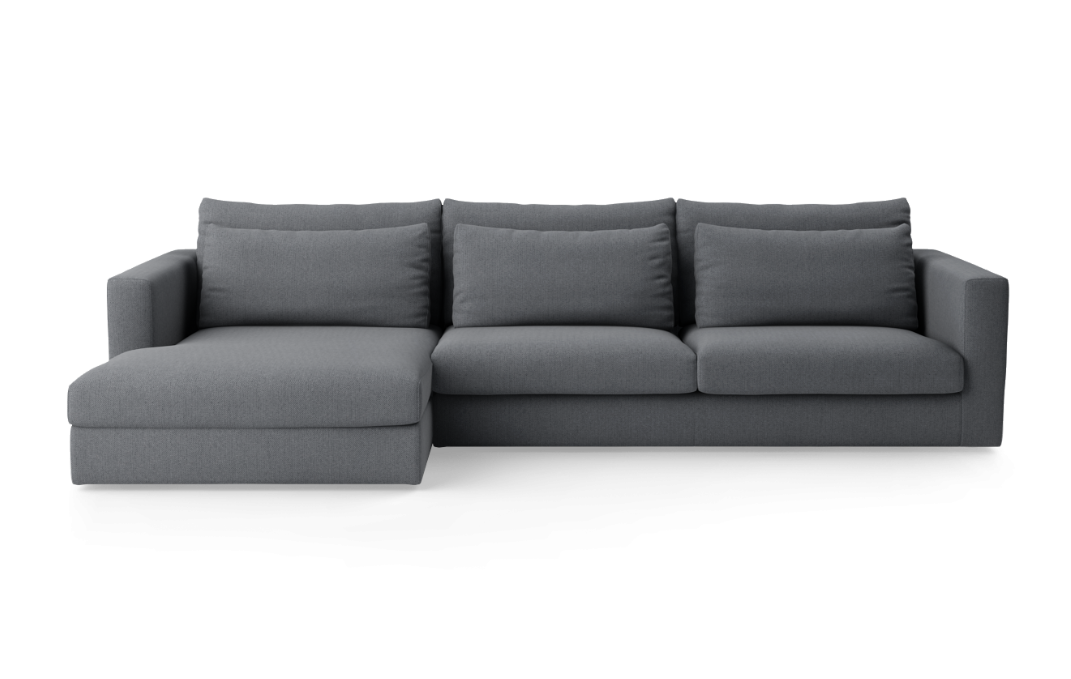 NUVIA Upholstered Left-Handed 3-Seater Modular Sofa