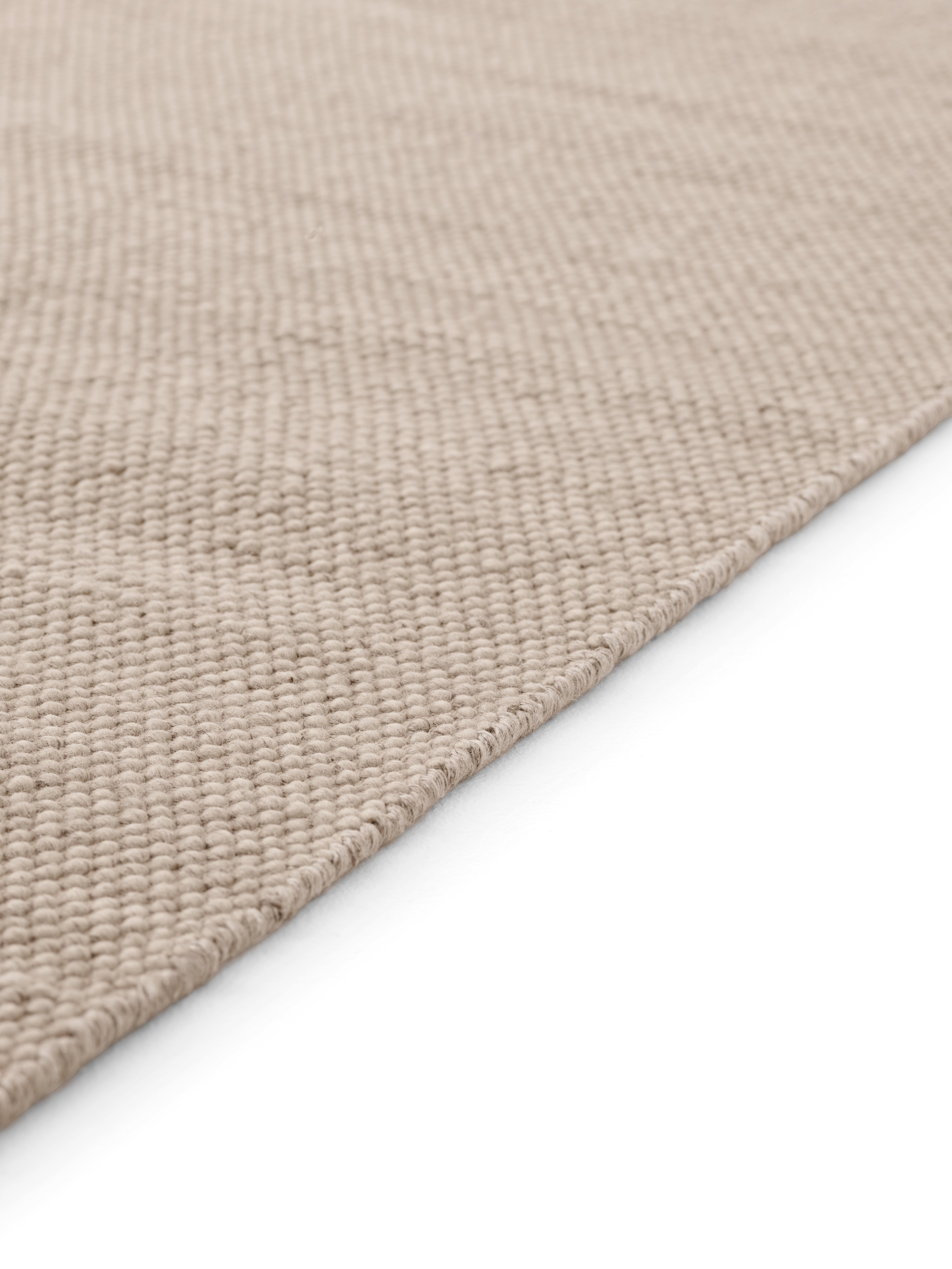 Teppich 143 beige Wolle
