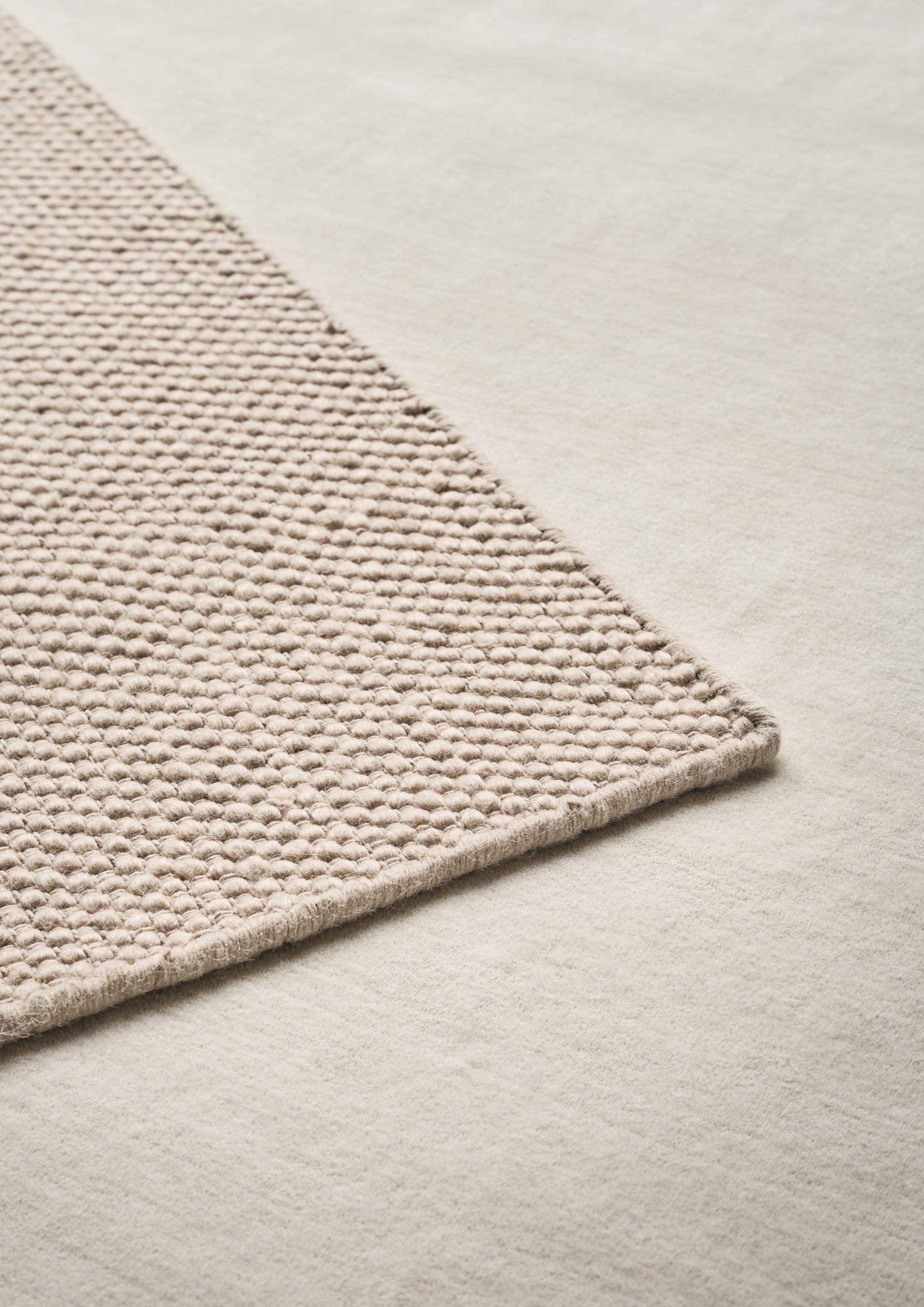 Teppich 143 beige Wolle