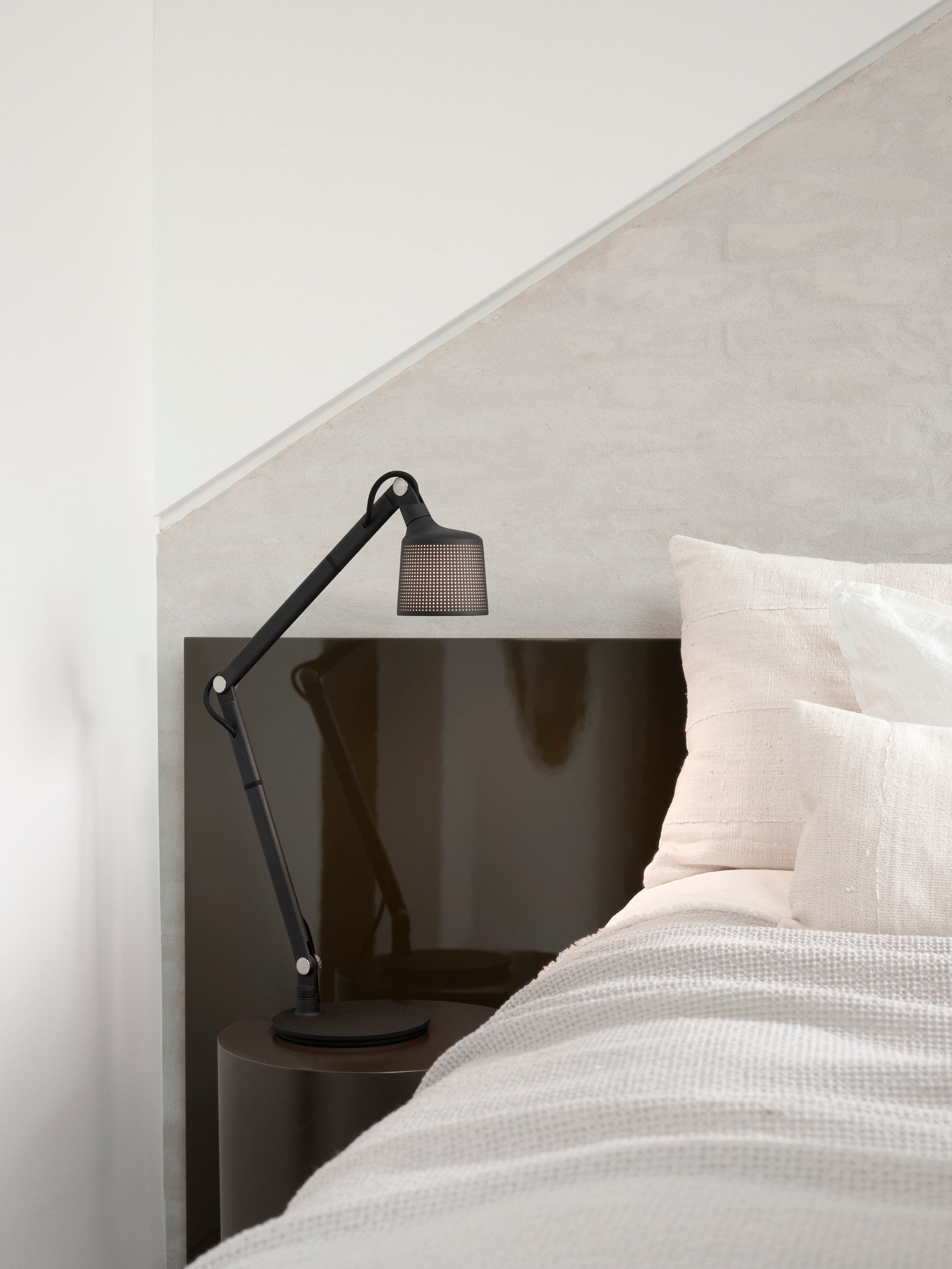 Lampa biurkowa 521 czarny metal z oświetleniem LED