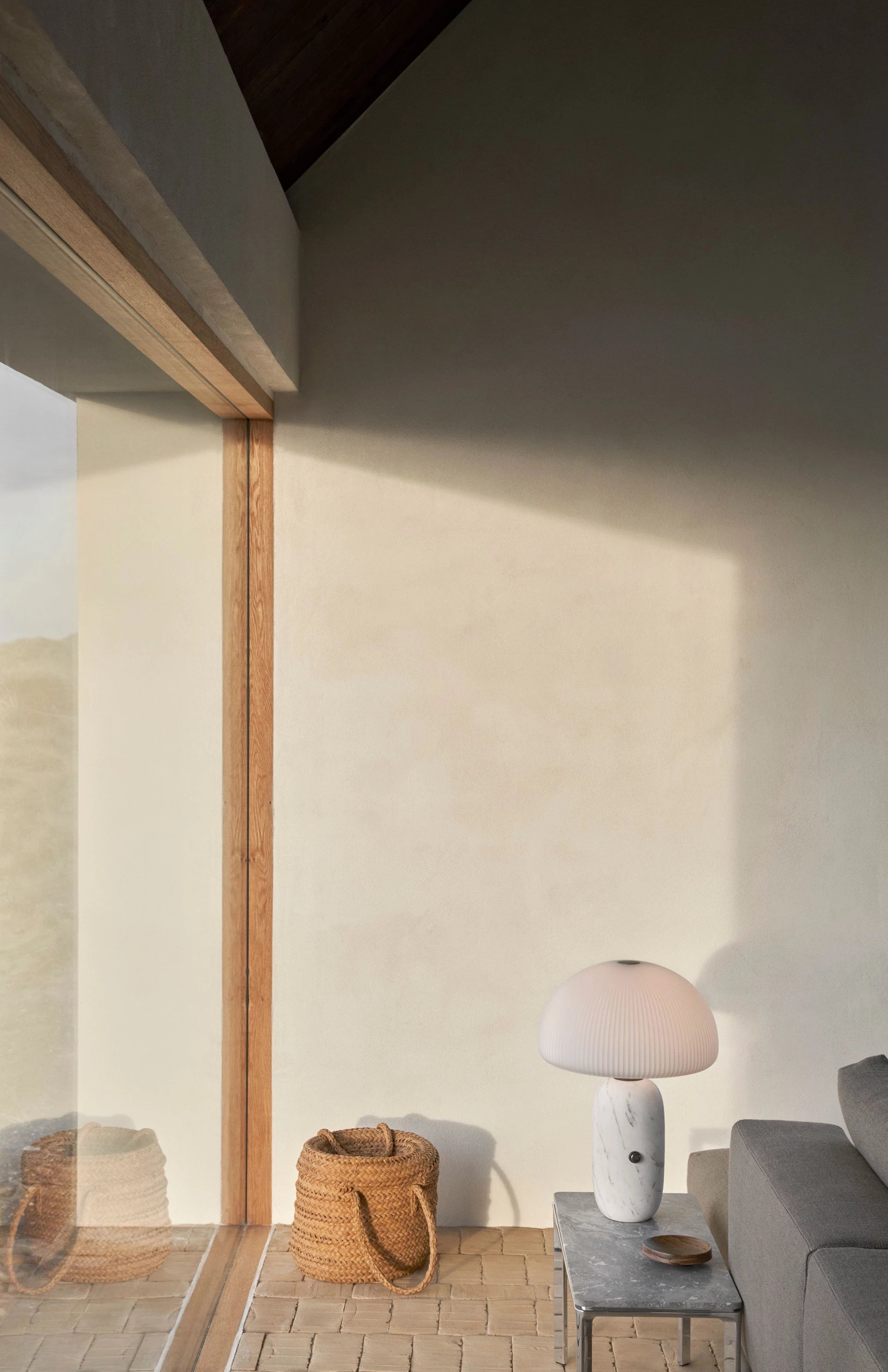 Tischlampe SCULPTURE weißer Marmor