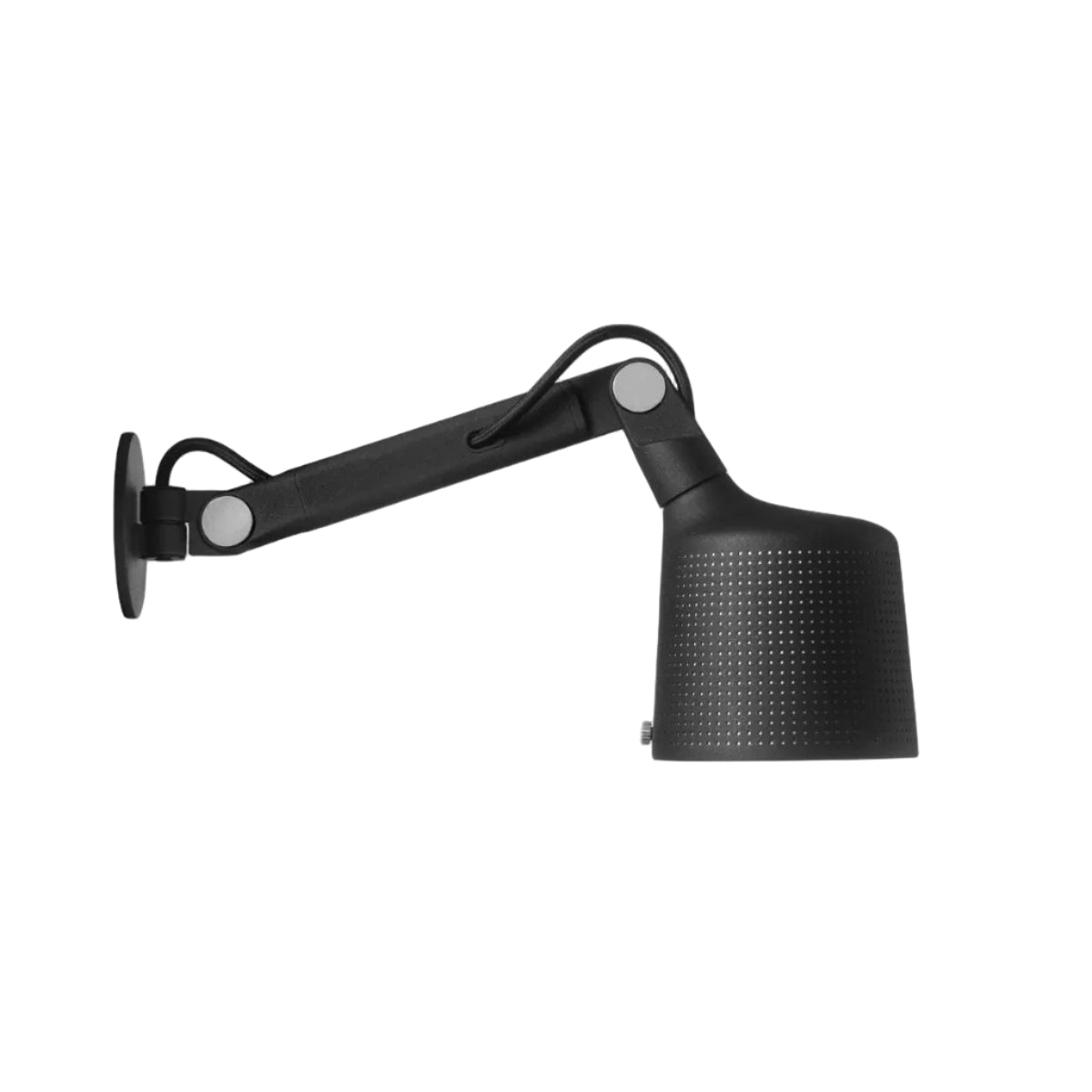 Wandleuchte 523 schwarz Metall