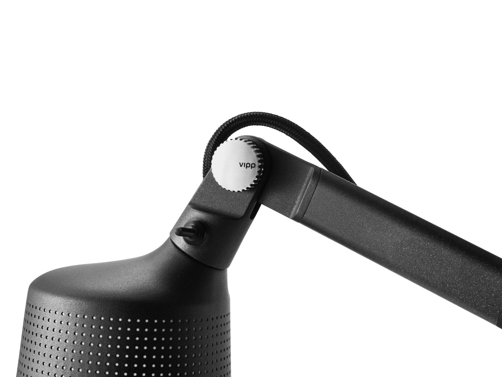Wall lamp with arm 522 black metal