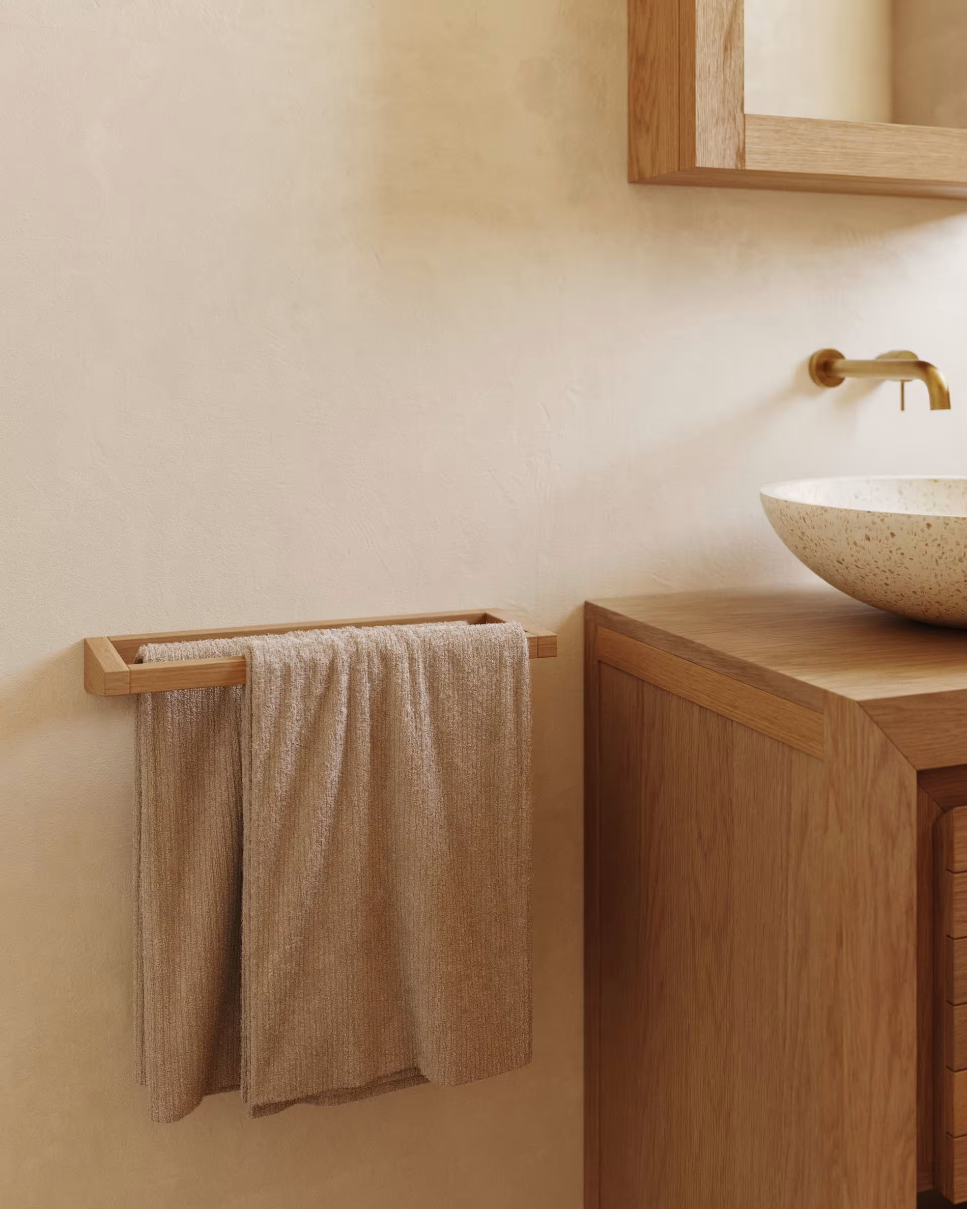 Wieszak na ręczniki KENTA lite drewno tekowe La Forma Eye on Design