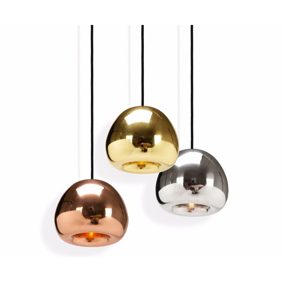 Silver pendant lamp VOID