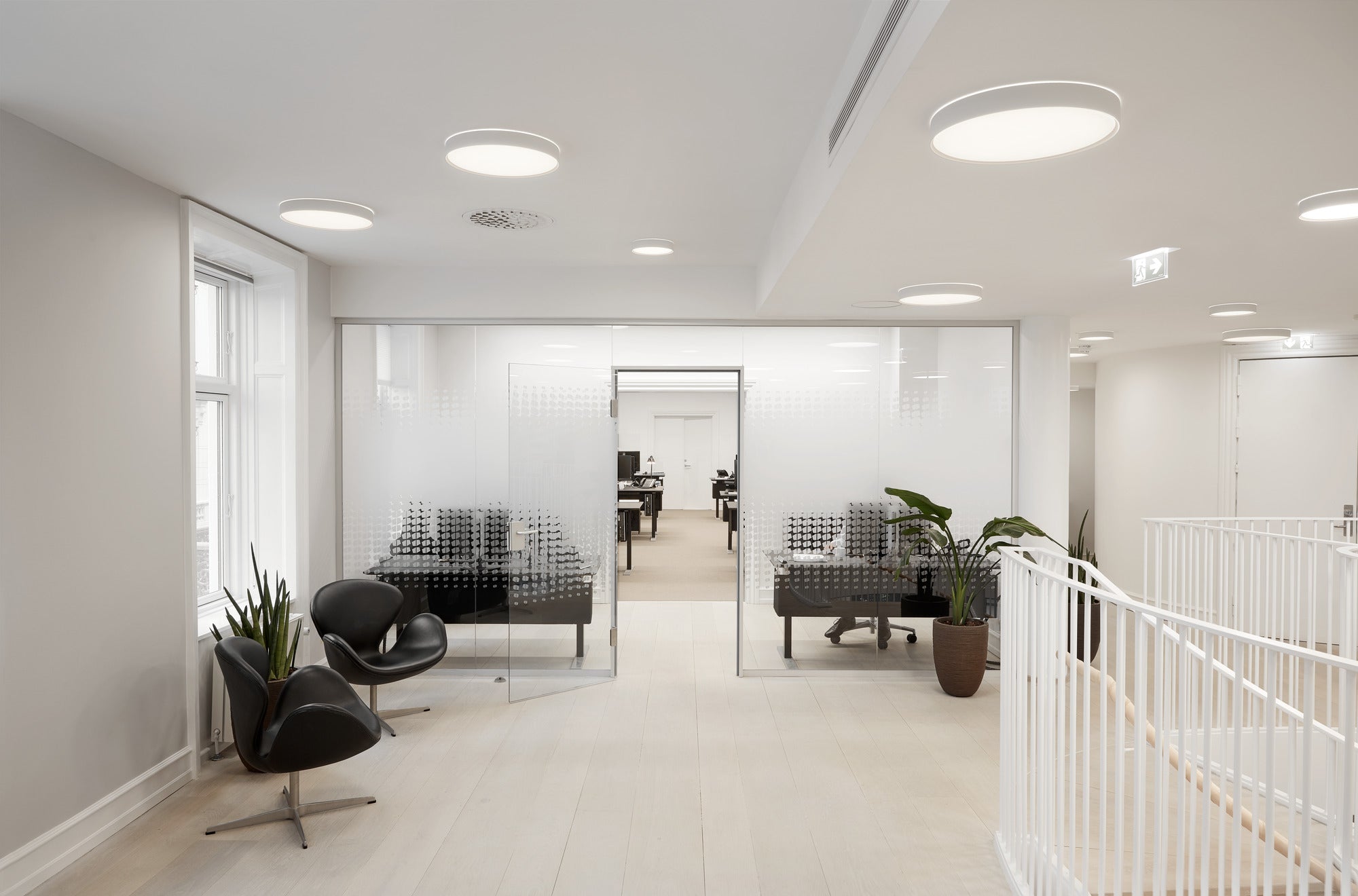 Deckenleuchte LP SLIM ROUND SEMI-RECESSED weiß