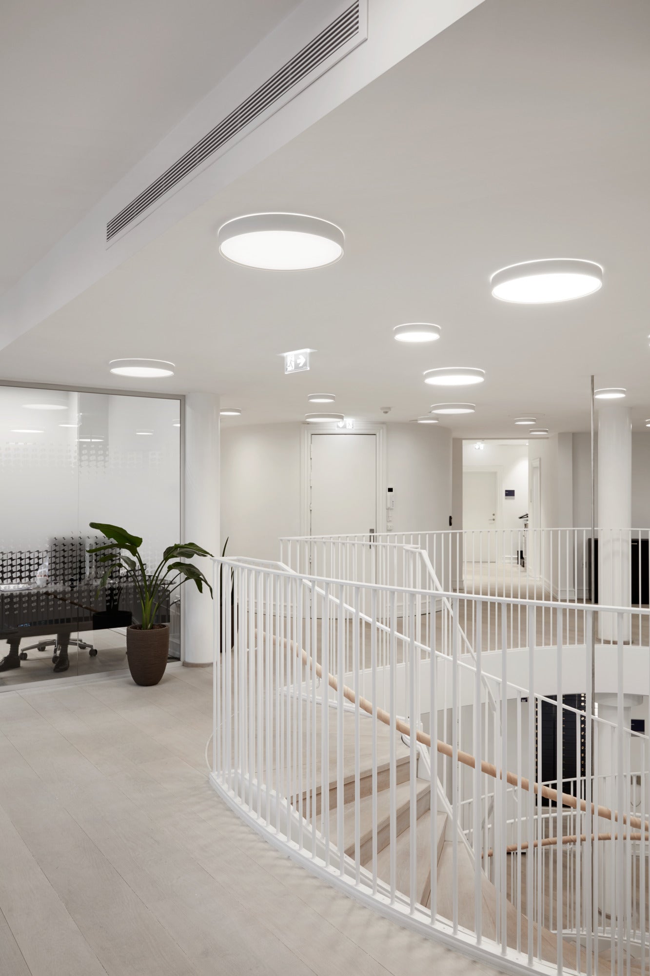 Deckenleuchte LP SLIM ROUND SEMI-RECESSED weiß