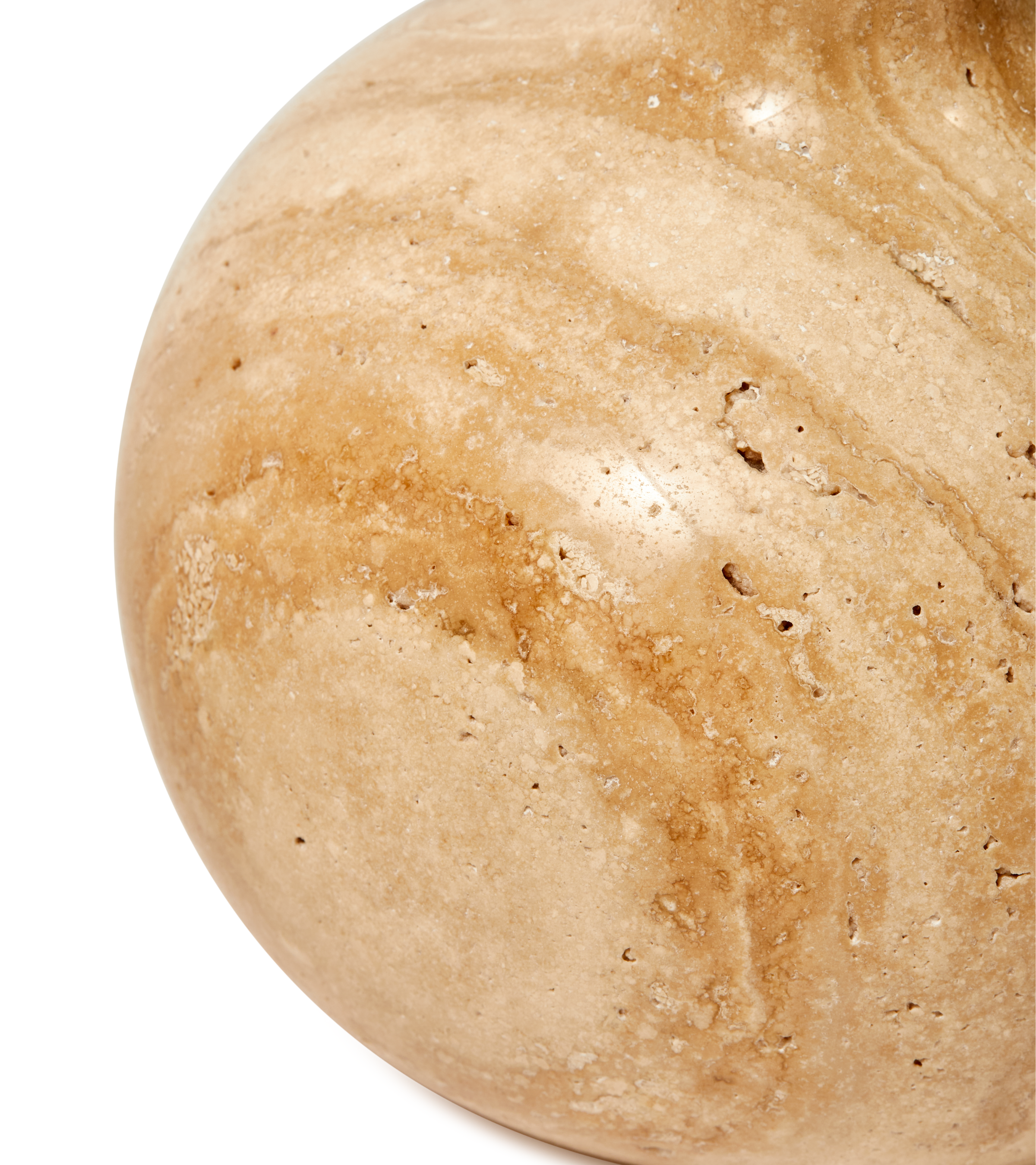 HERITAGE BELL Kerzenständer beige Travertin