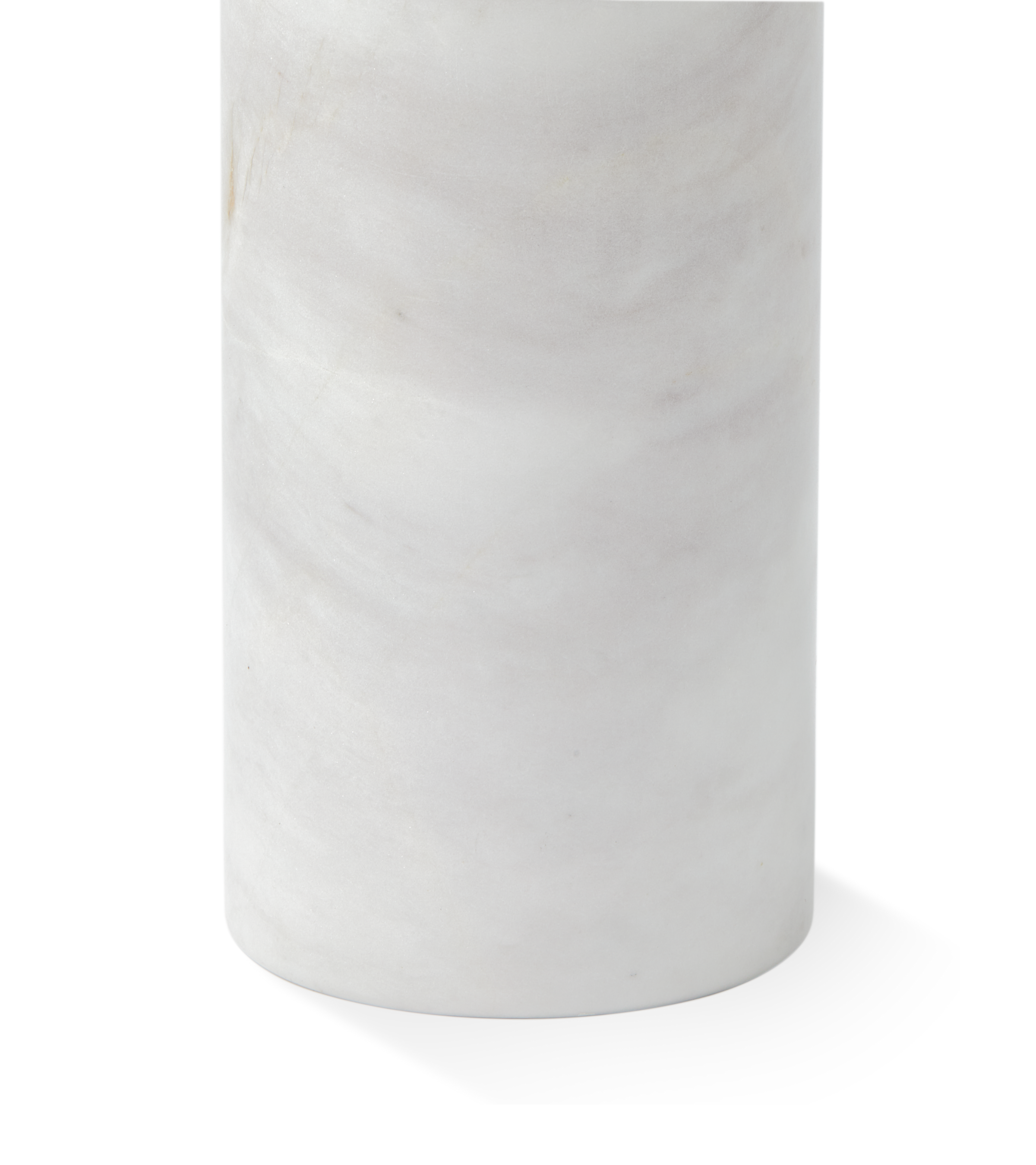 HERITAGE BOTTLE Kerzenständer aus weißem Marmor