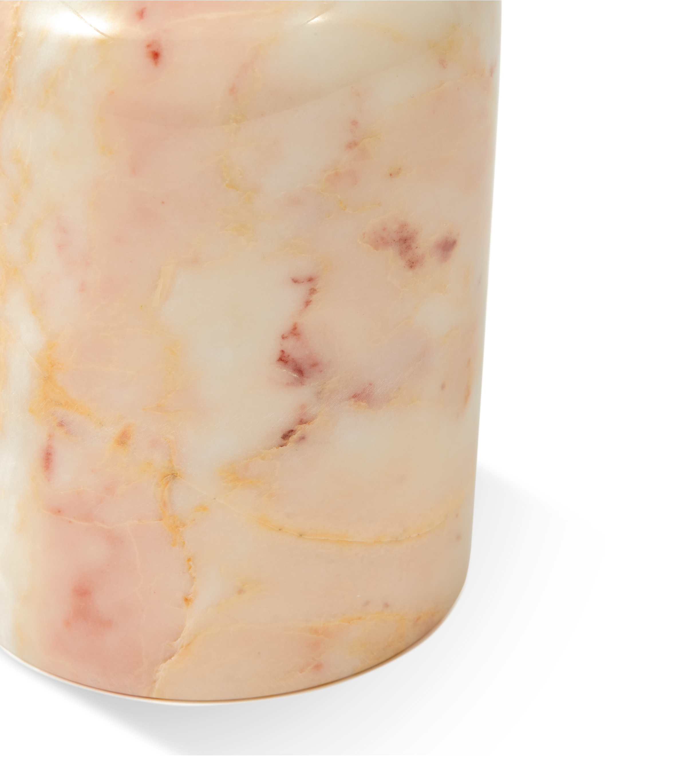 HERITAGE WHISKEY Kerzenständer hellrosa Marmor