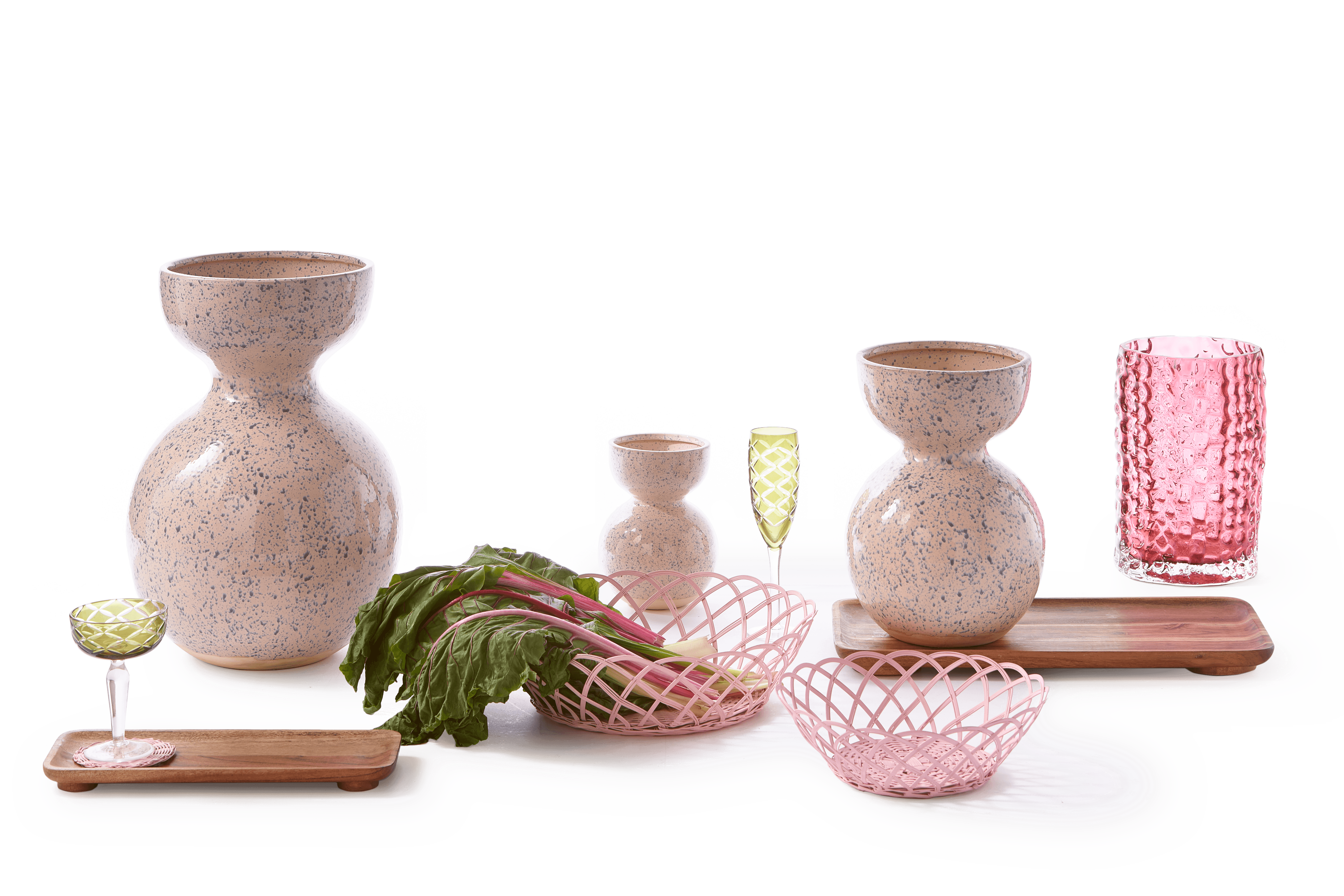 Wazon BOOLB beżowy w plamki Pols Potten Eye on Design