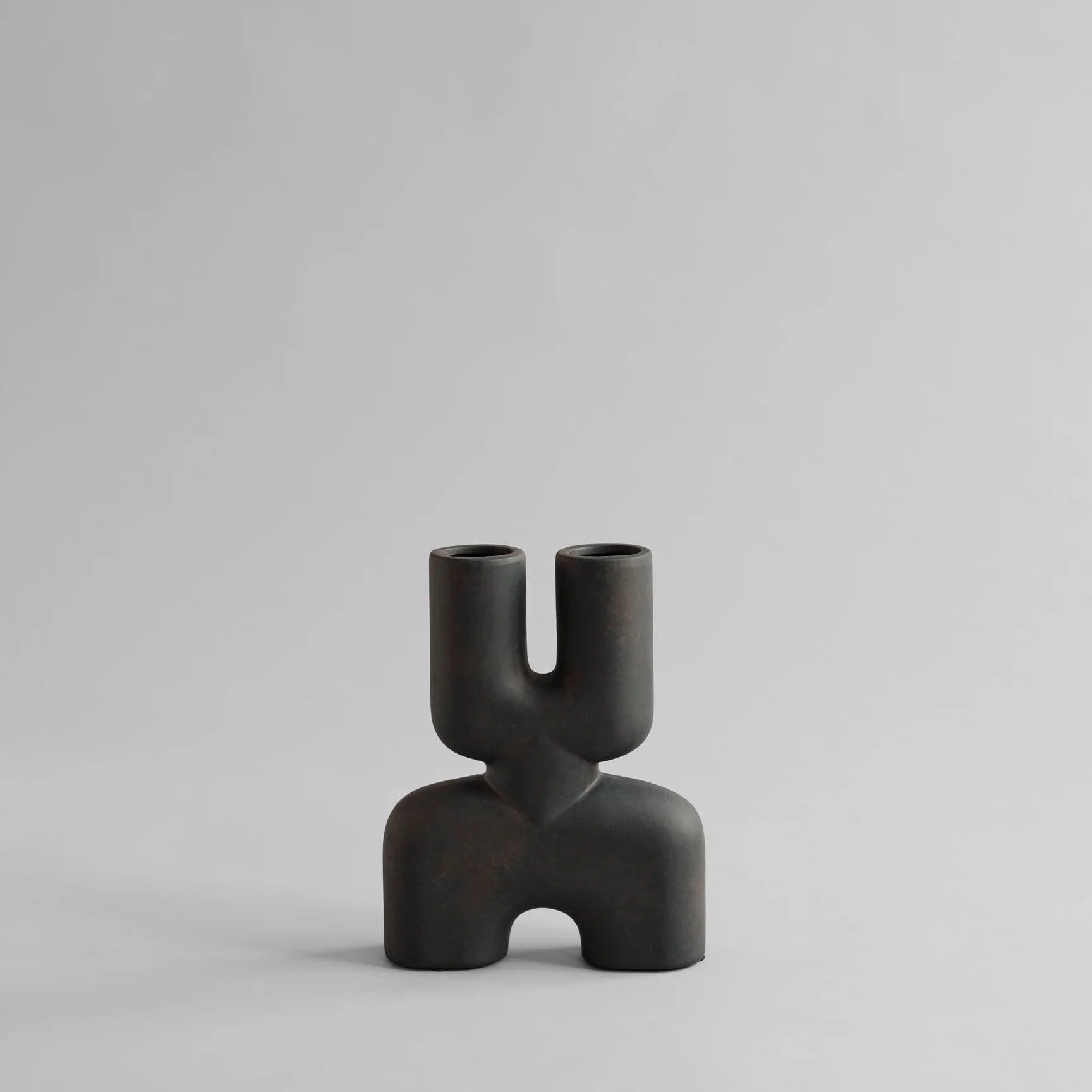 Wazon COBRA DOUBLE ciemnobrązowy 101 Copenhagen Eye on Design