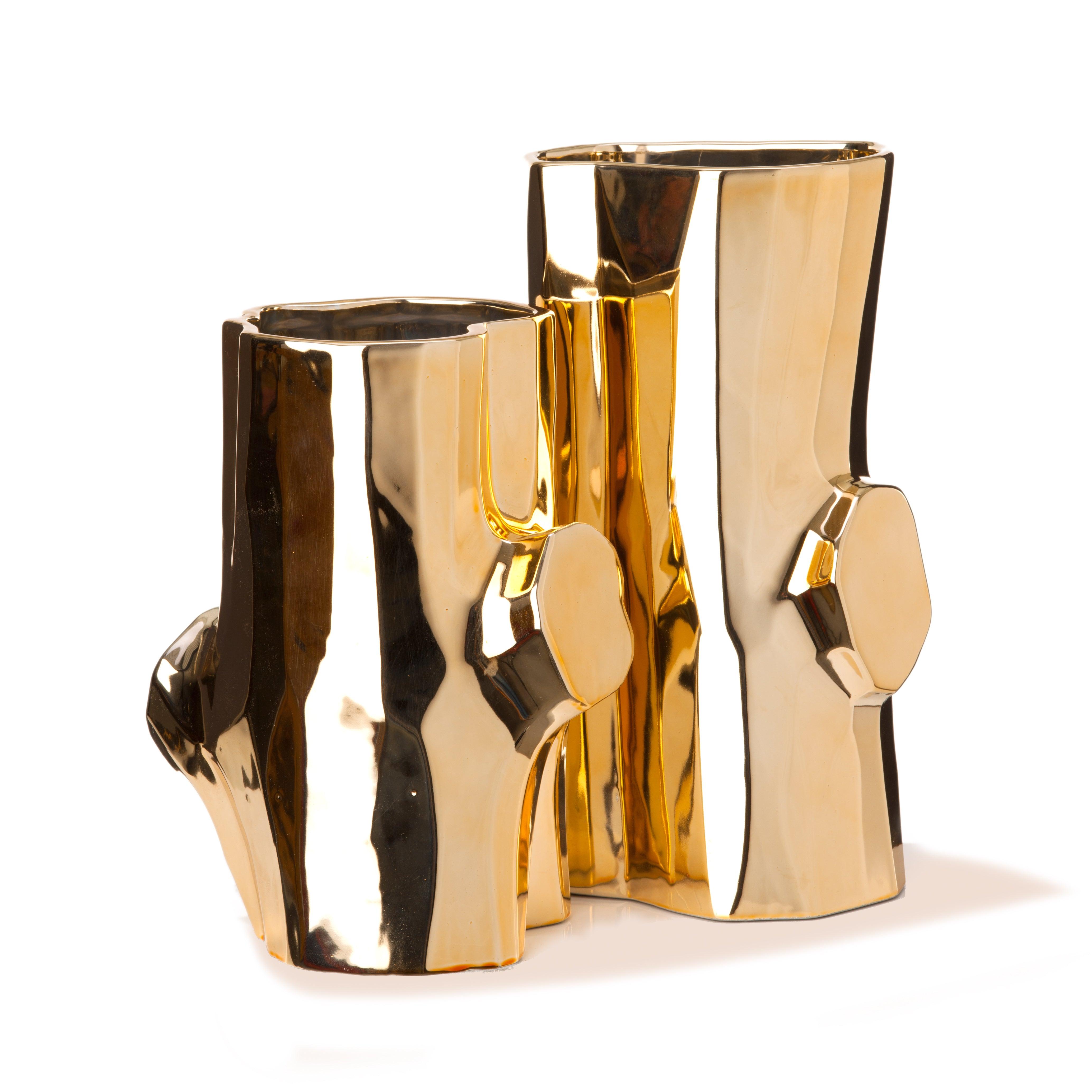 Wazon LOG złoty Pols Potten Eye on Design