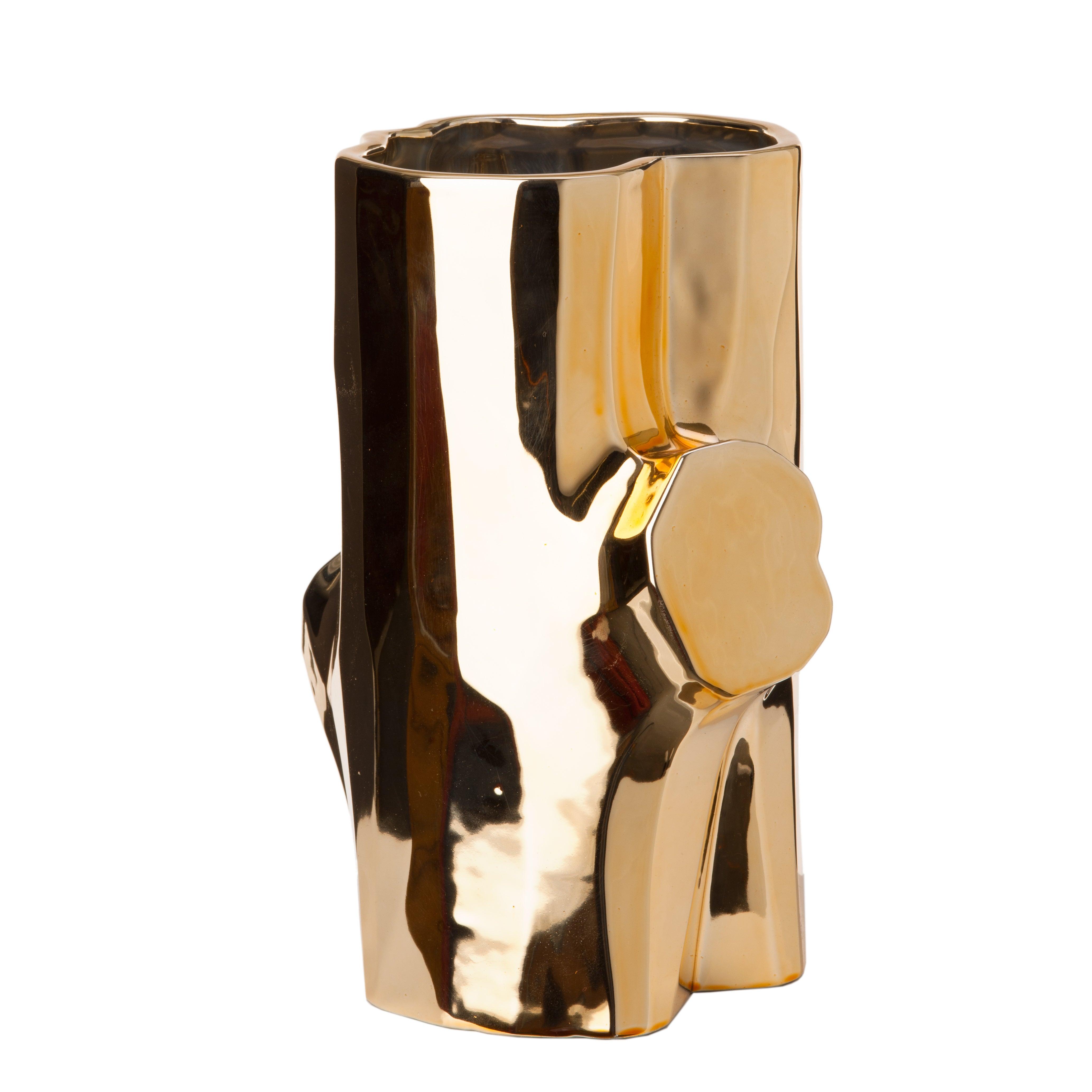 Wazon LOG złoty Pols Potten Eye on Design