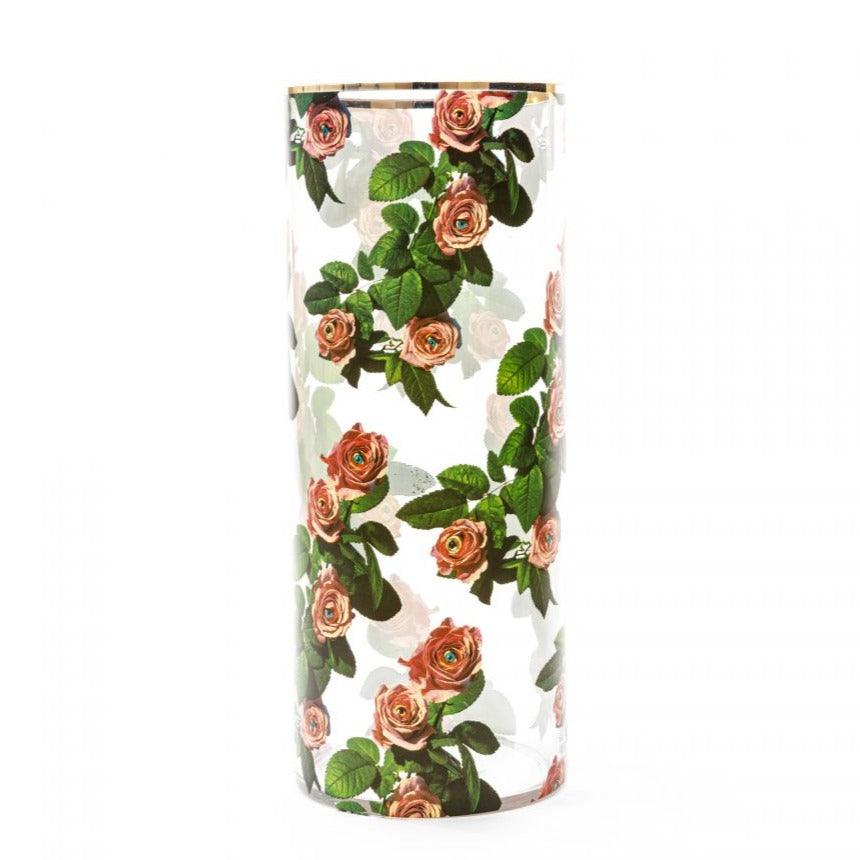 Wazon ROSE CYLINDRICAL szklany Seletti 20x50 cm Eye on Design
