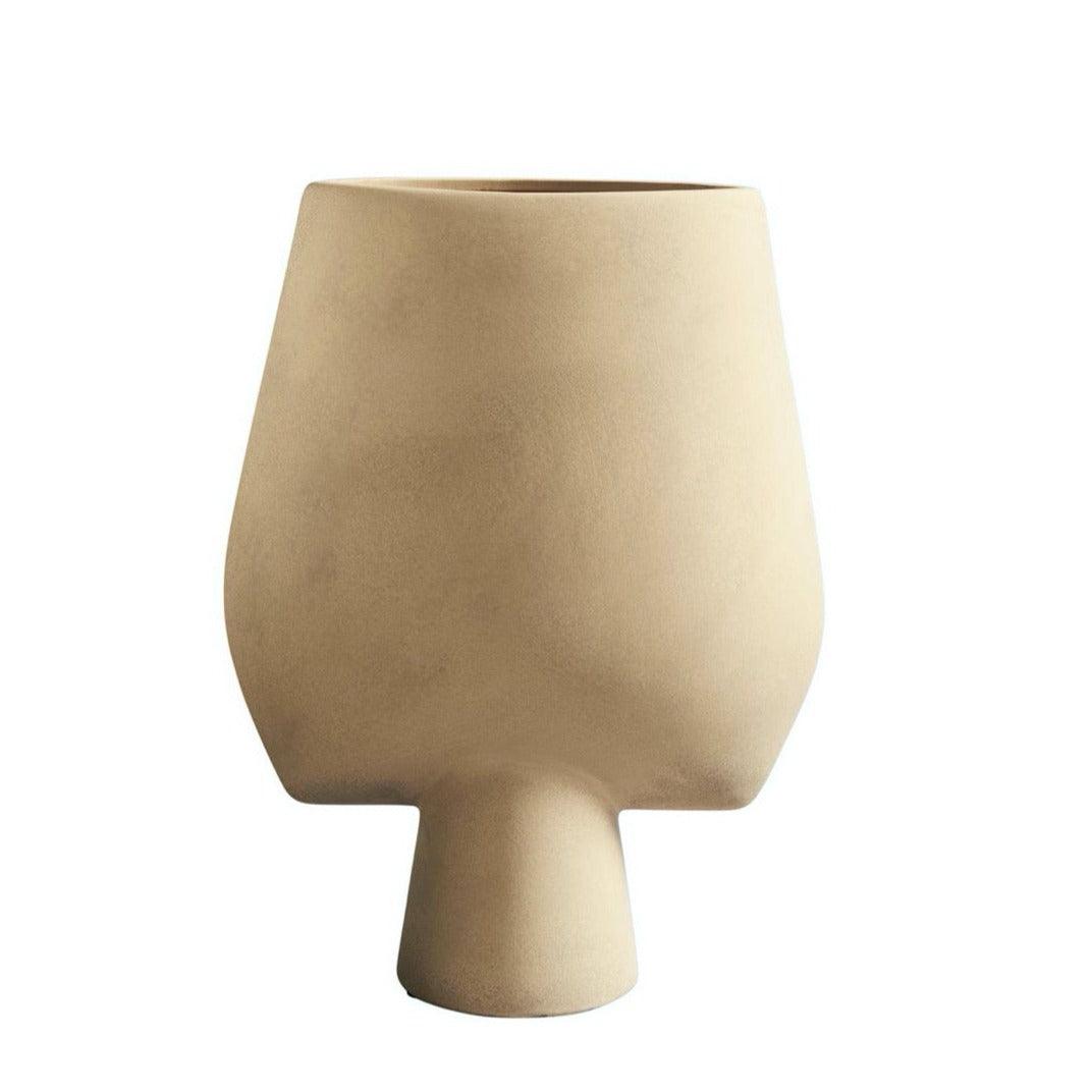 Wazon SPHERE SQUARE piaskowy 101 Copenhagen L Eye on Design