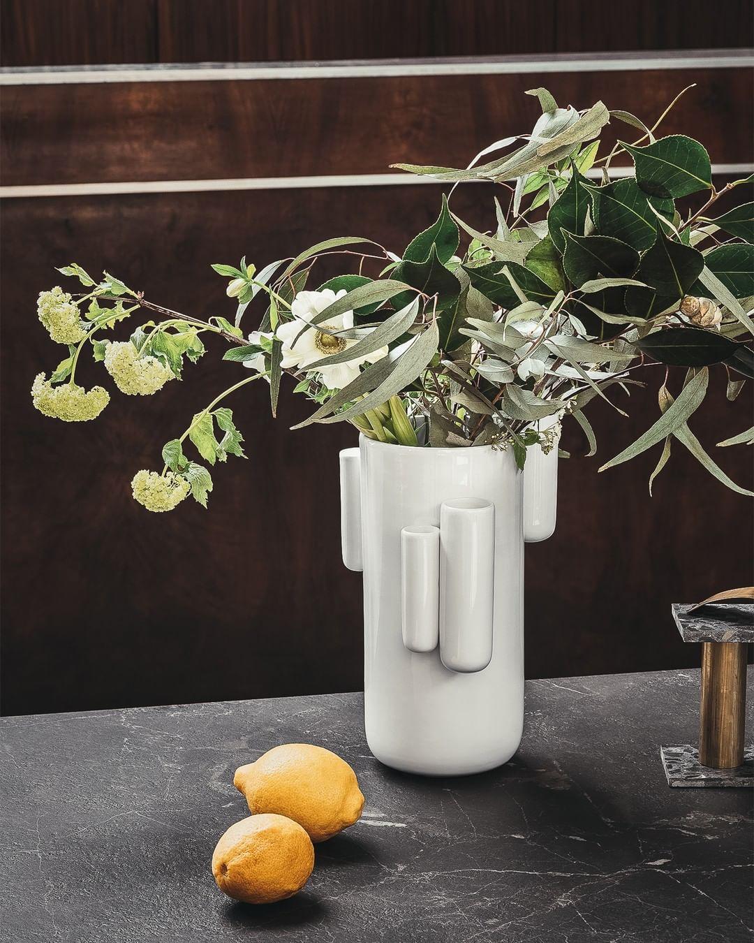 Wazon TUBINI biały Calligaris Eye on Design