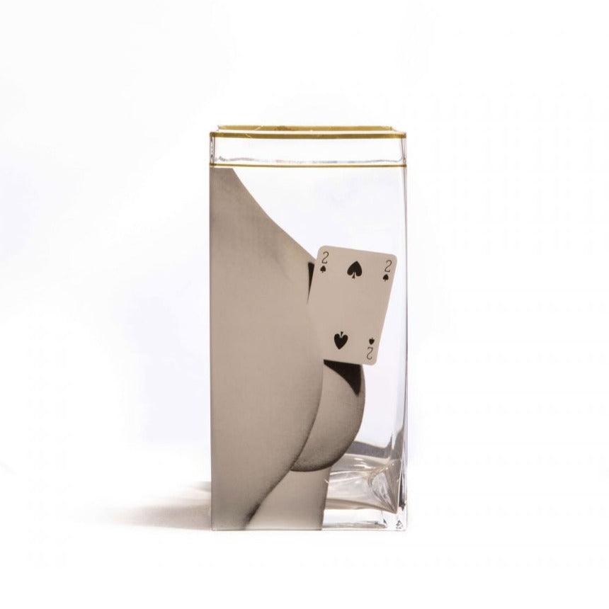 Wazon TWO OF SPADES szklany Seletti 30 cm Eye on Design