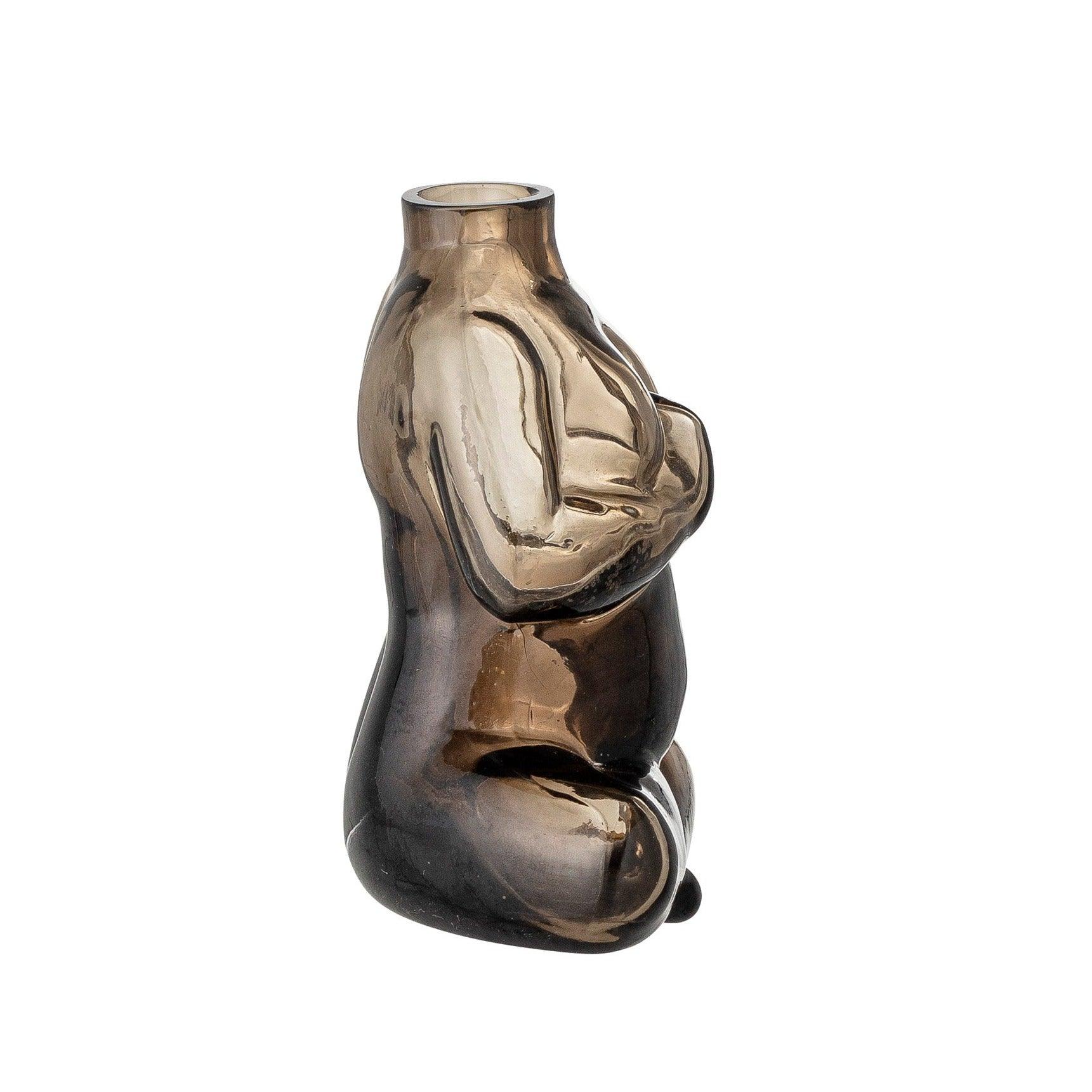 Wazon w kształcie kobiecej sylwetki ze szkła Bloomingville Eye on Design