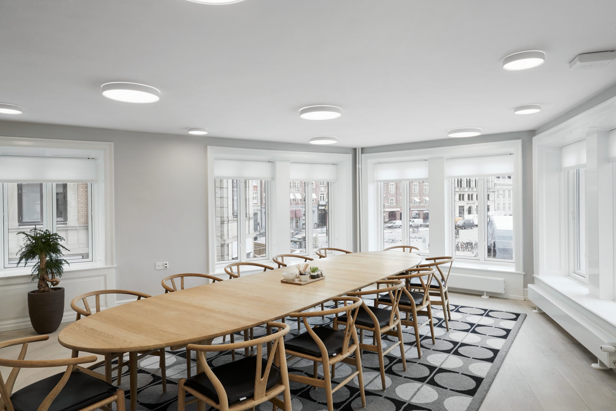 Deckenleuchte LP SLIM ROUND SEMI-RECESSED weiß