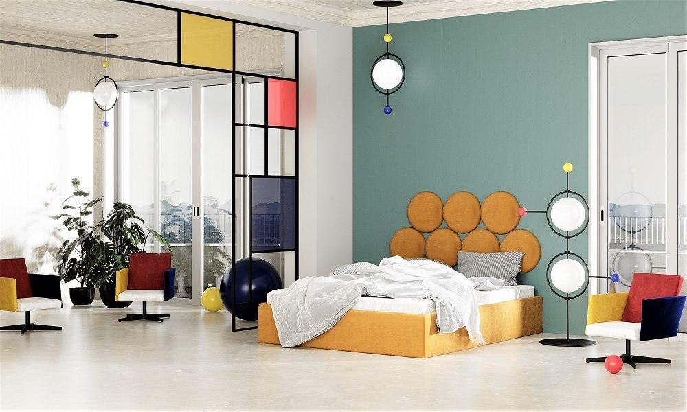 Wezgłowie BALL ciemnozielony Happy Barok Eye on Design