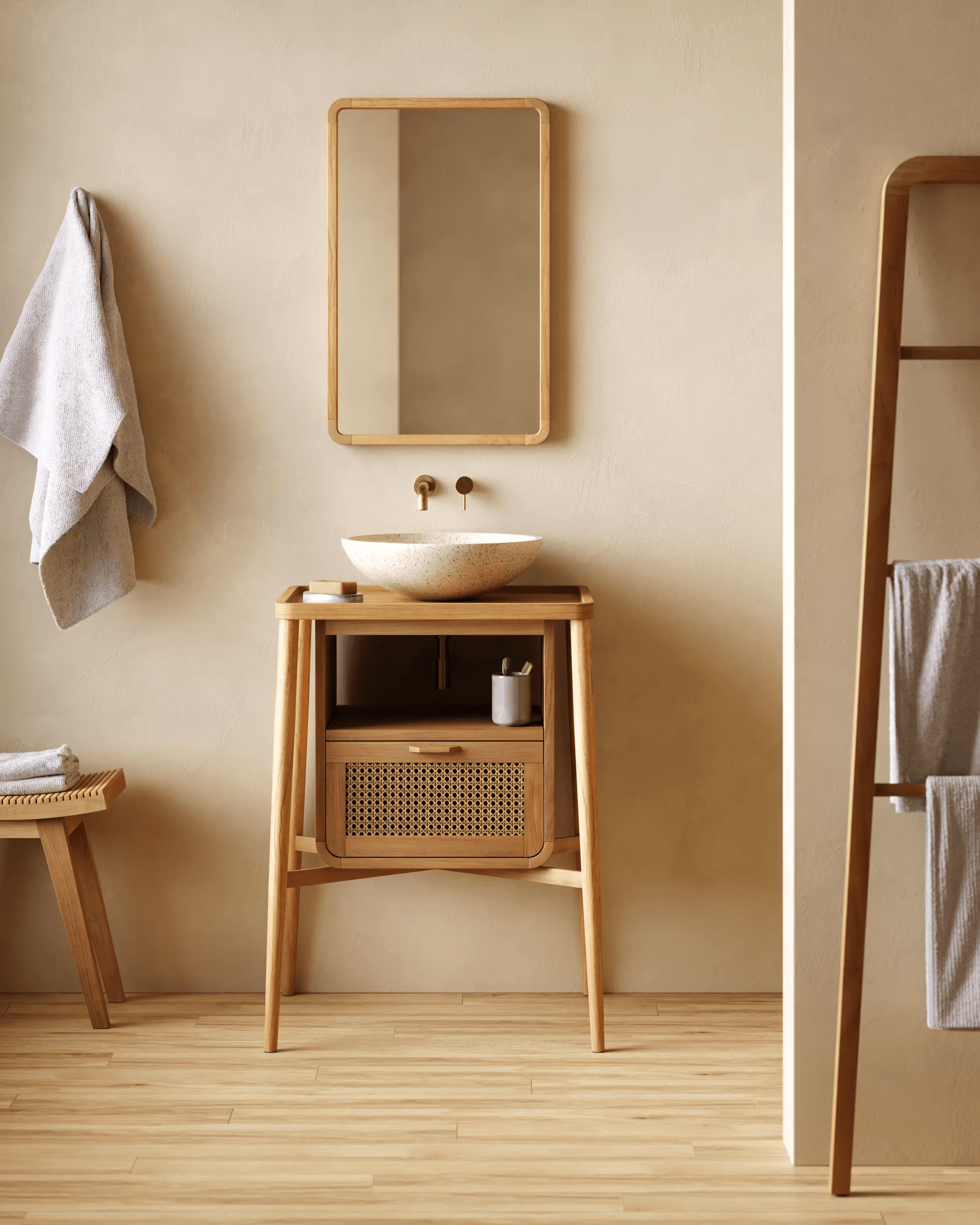 Wieszak ULIANA lite drewno tekowe La Forma Eye on Design