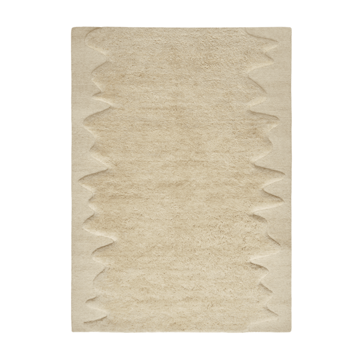 Teppich WOBBLE cremefarben