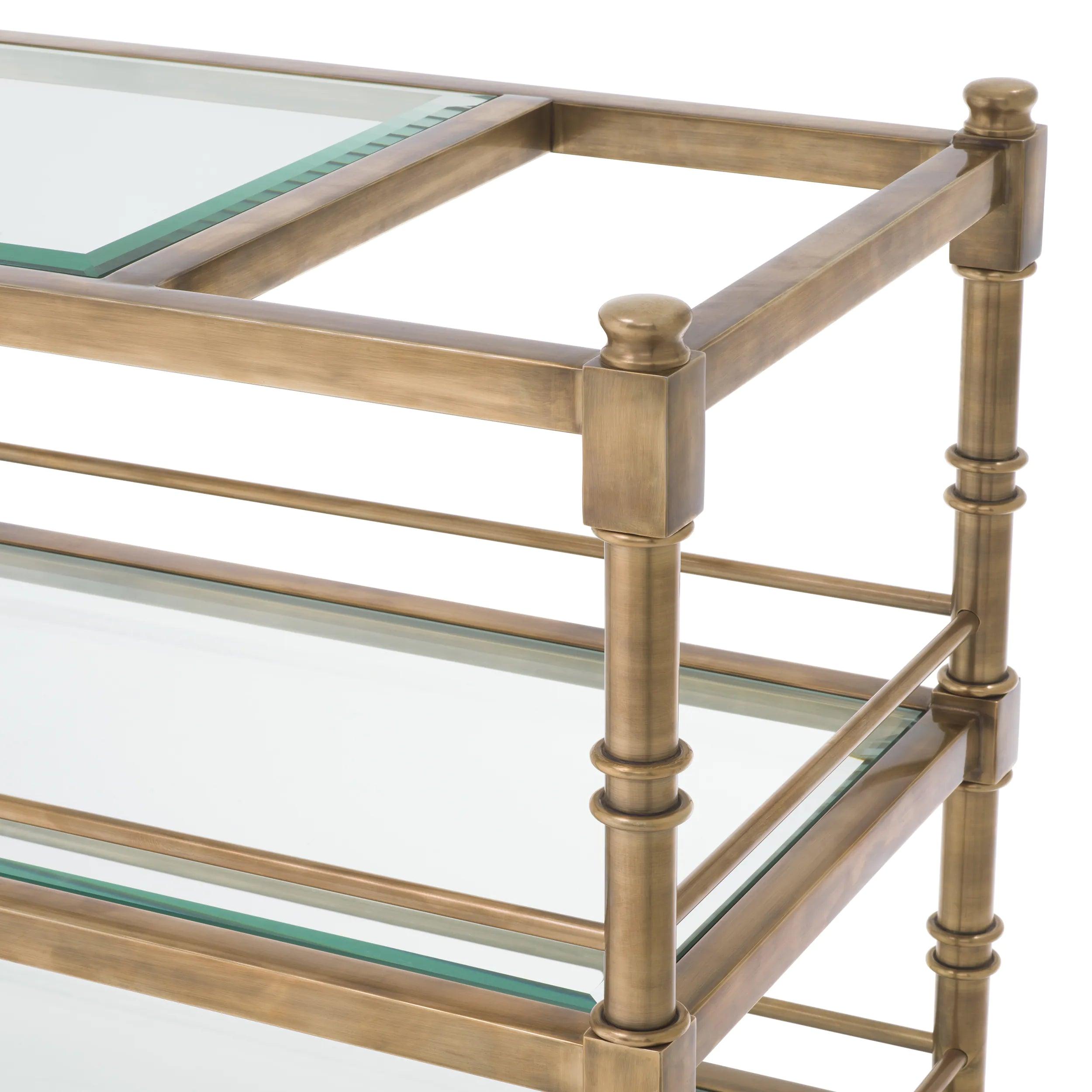 Wózek barowy ALEXIA postarzany mosiądz Eichholtz Eye on Design