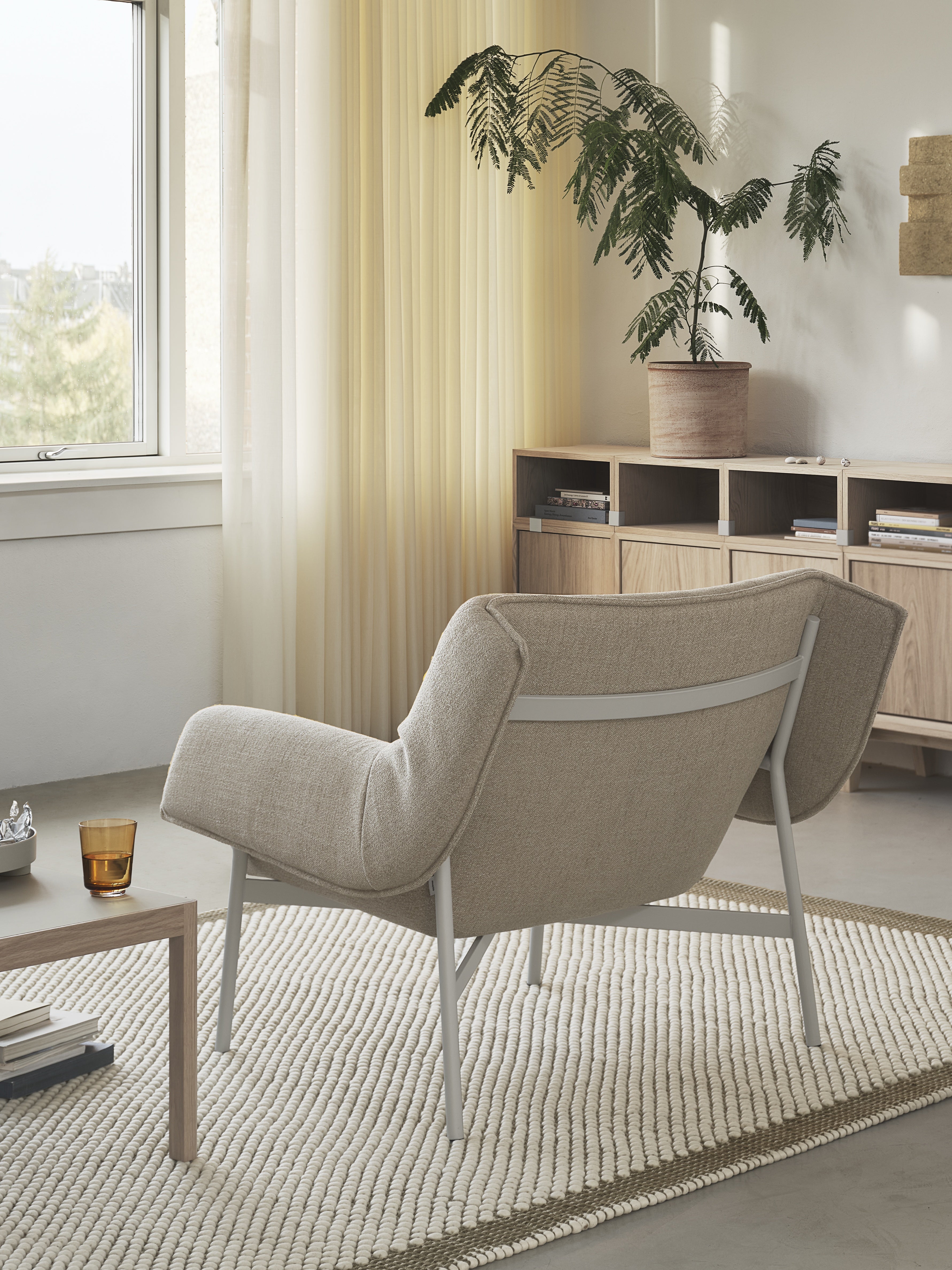 Teppich PEBBLE grün mit beige