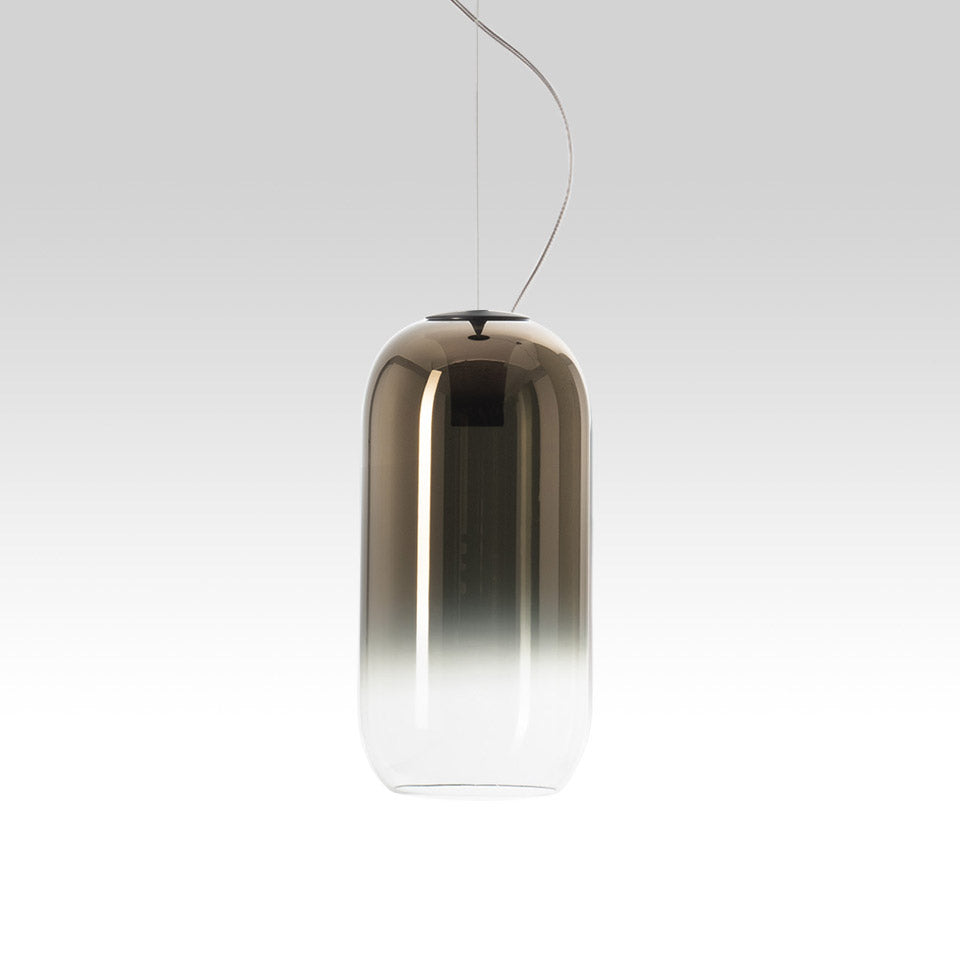 GOPLE Pendant Lamp in Brown with Silver Finish