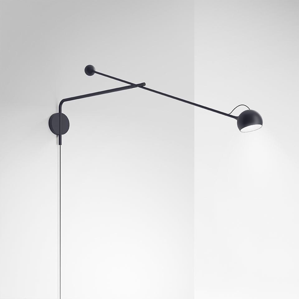 Adjustable Wall Lamp with Arm IXA L Anthracite