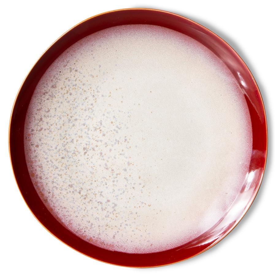 Zestaw 2 talerzy obiadowych ceramicznych 70's mróz HKliving Eye on Design