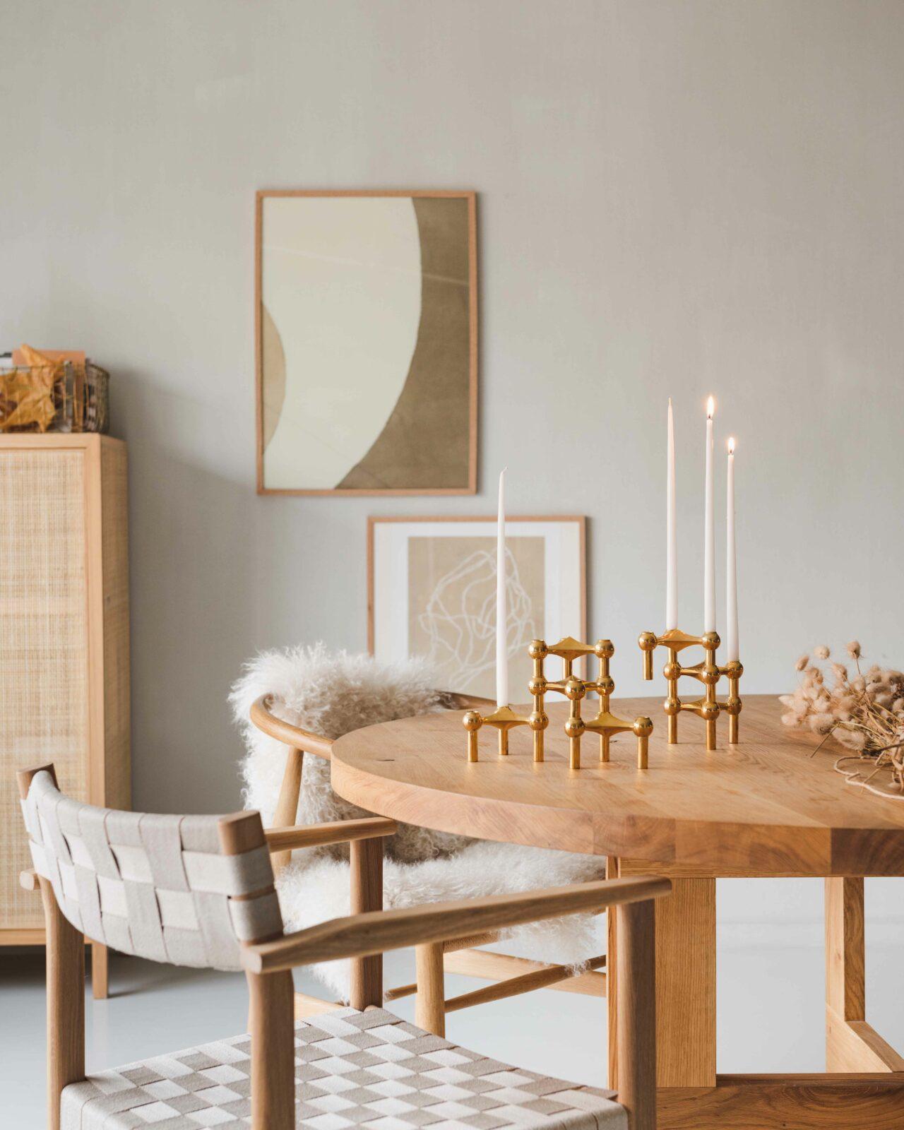 Zestaw 6 świeczek STOFF NAGEL biały Stoff Nagel Eye on Design