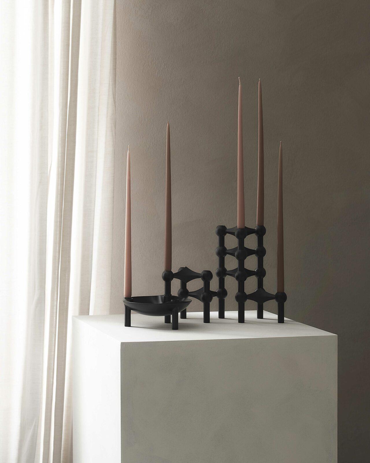 Zestaw 6 świeczek STOFF NAGEL brudny róż Stoff Nagel Eye on Design