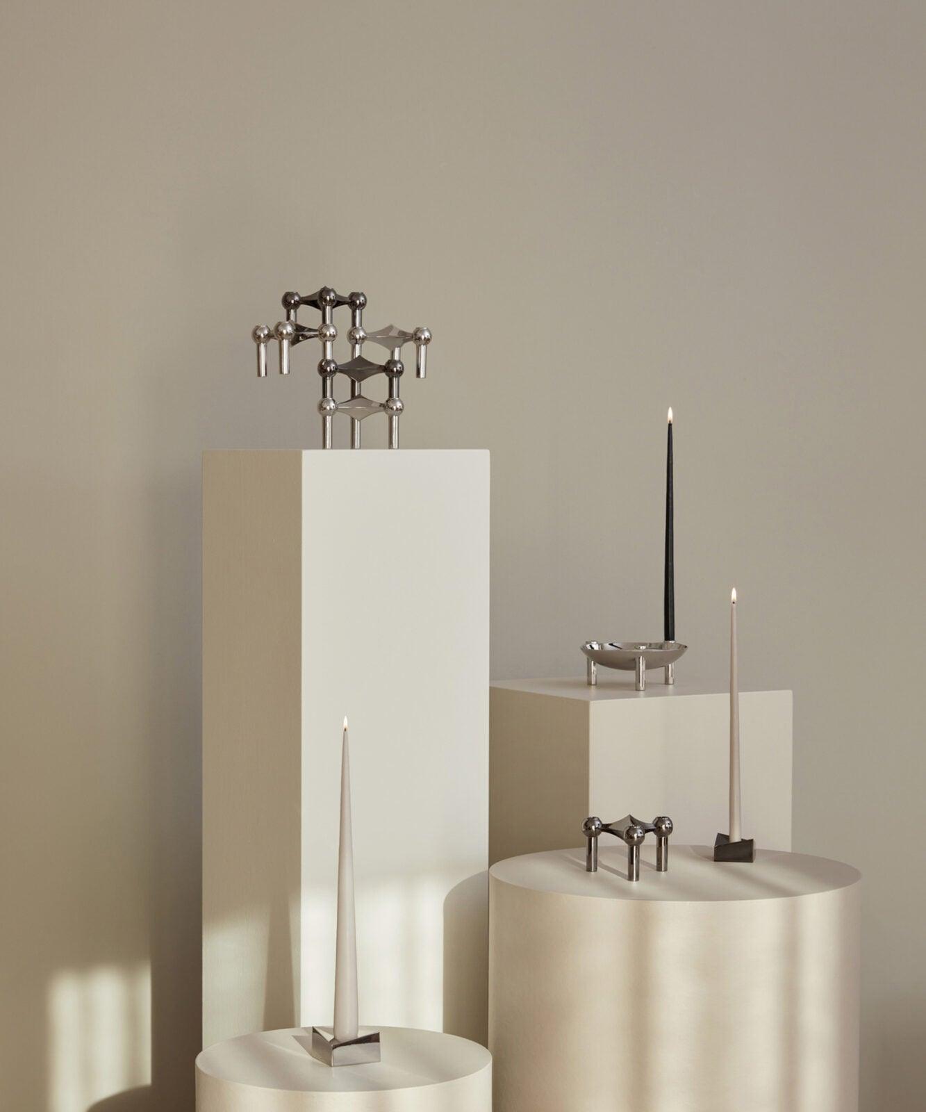 Zestaw 6 świeczek STOFF NAGEL czarny Stoff Nagel Eye on Design