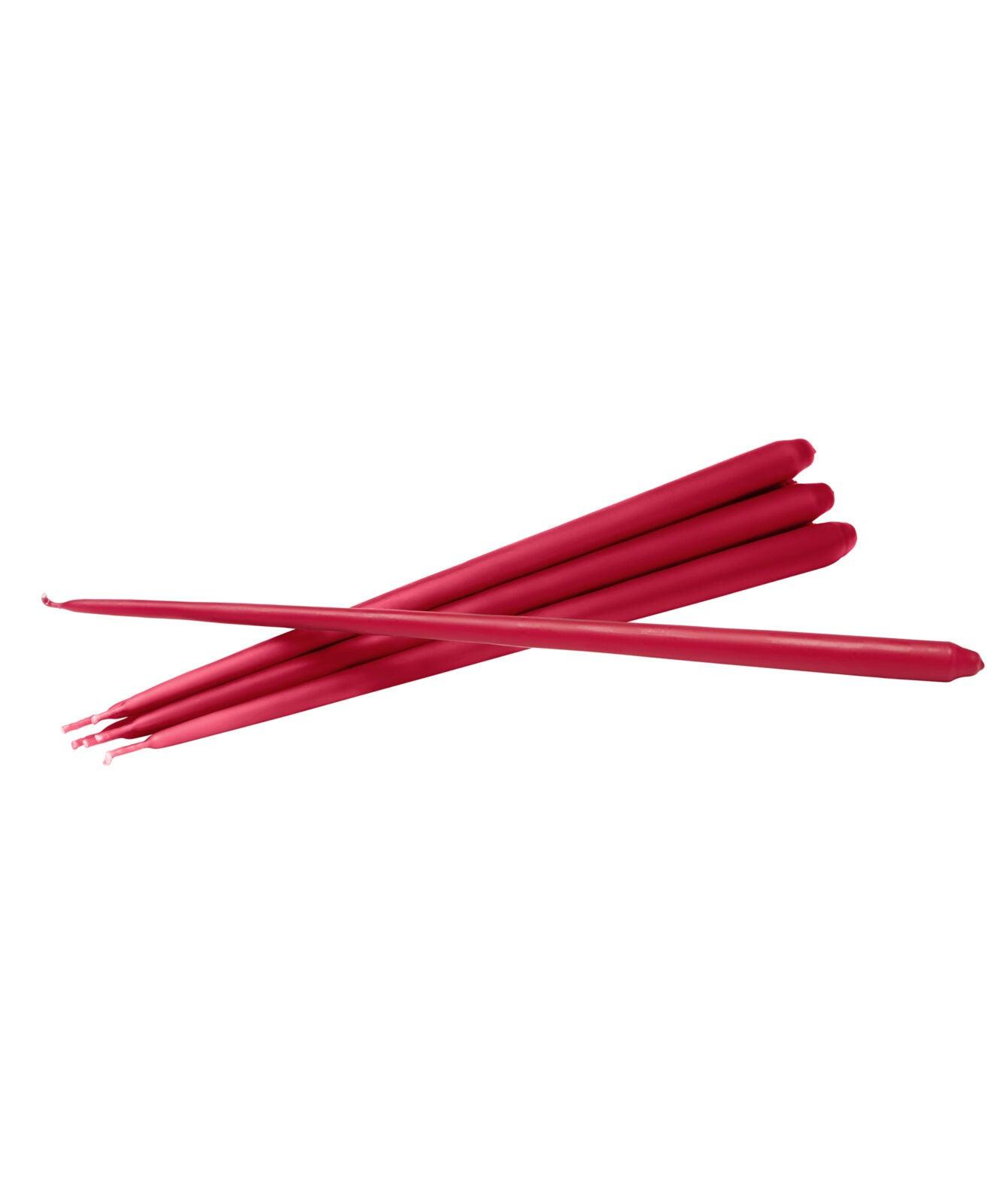 Zestaw 6 świeczek STOFF NAGEL czerwony Stoff Nagel Eye on Design