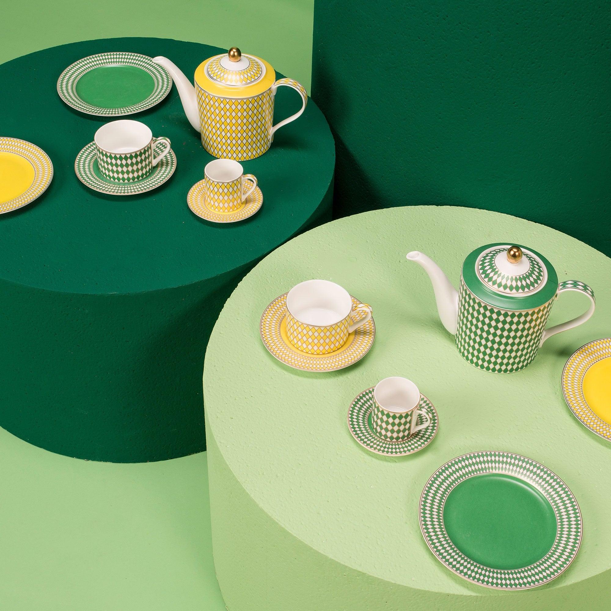 Zestaw filiżanek do espresso CHESS kolorowy Pols Potten Eye on Design